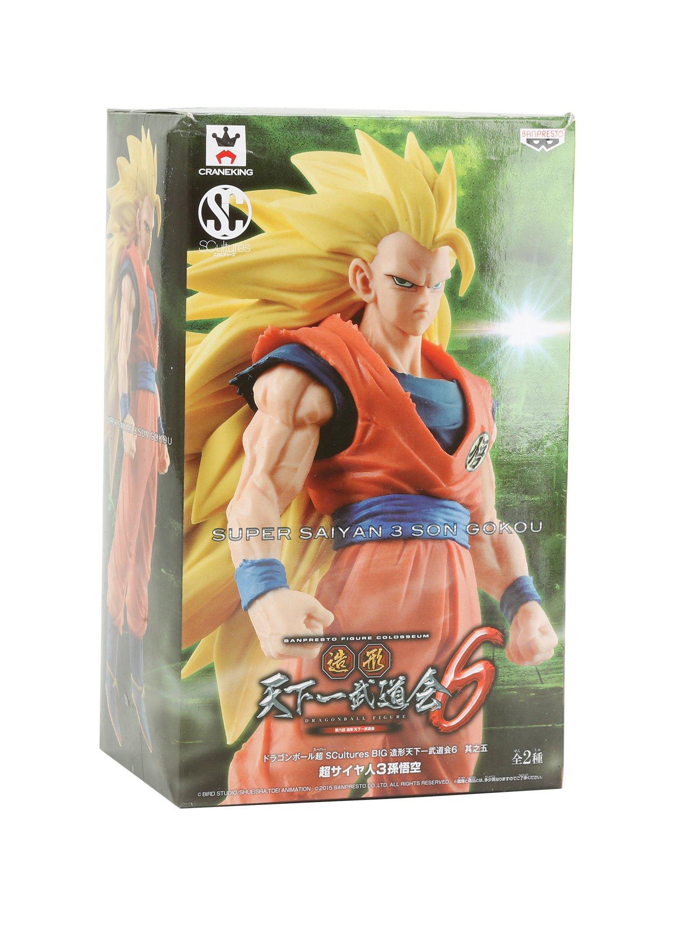 Banpresto Dragon Ball Z Super Saiyan 3 Son Goku SCulture Big Budoukai 6 Vol. 5 Statue, , hi-res
