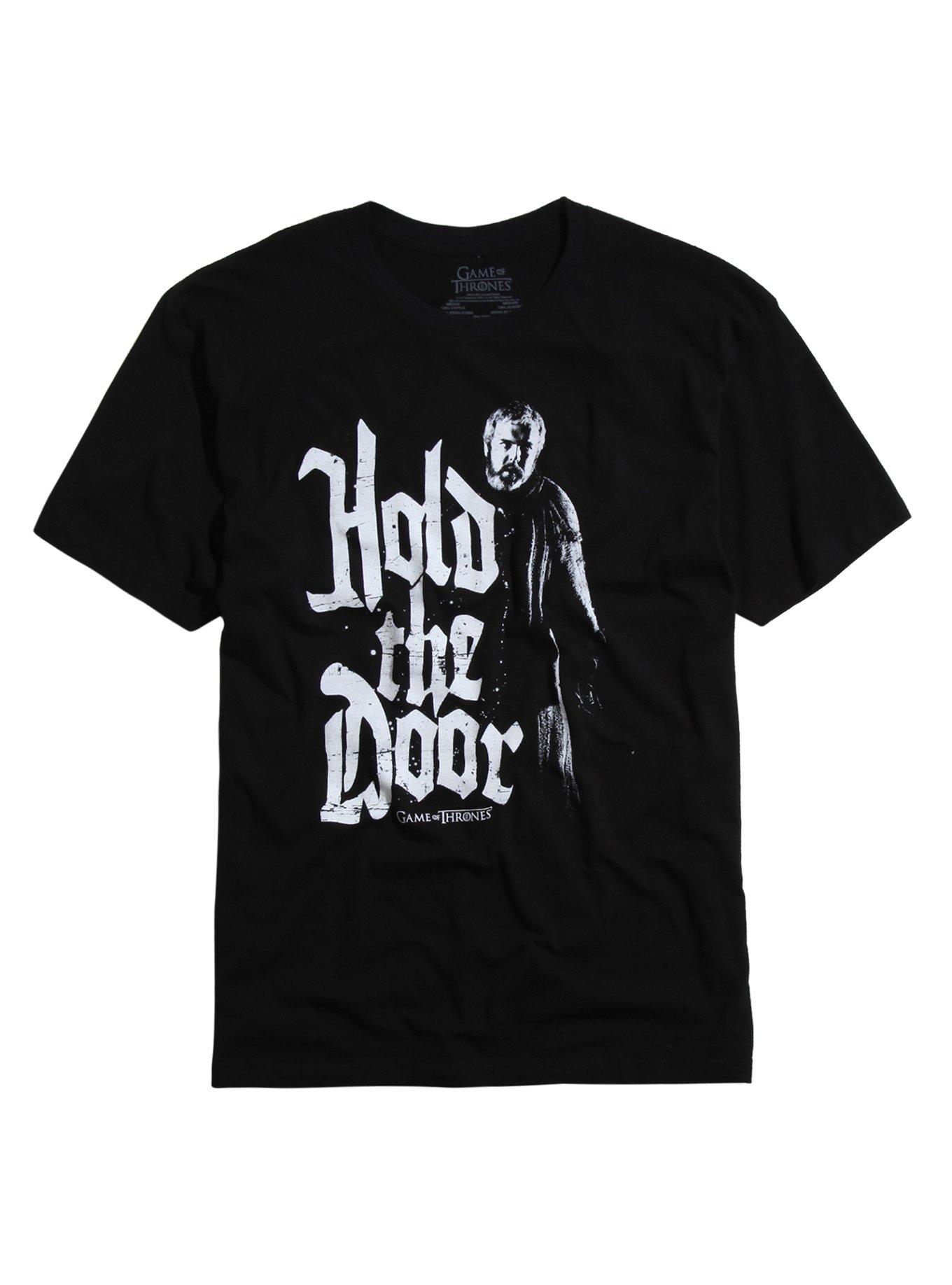 Game Of Thrones Hodor Hold The Door T-Shirt, BLACK, hi-res