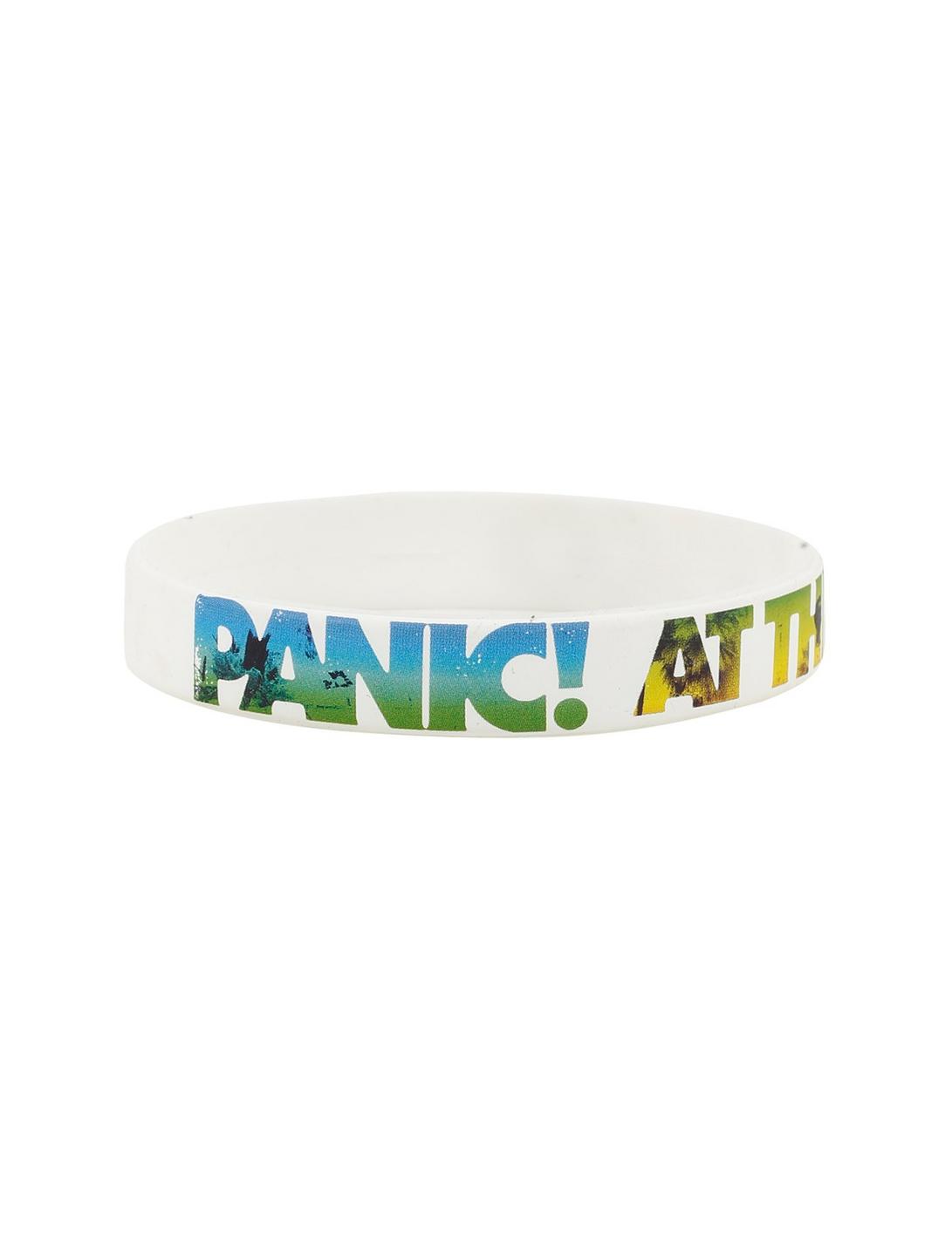 Panic! At The Disco Multicolor Logo Rubber Bracelet, , hi-res