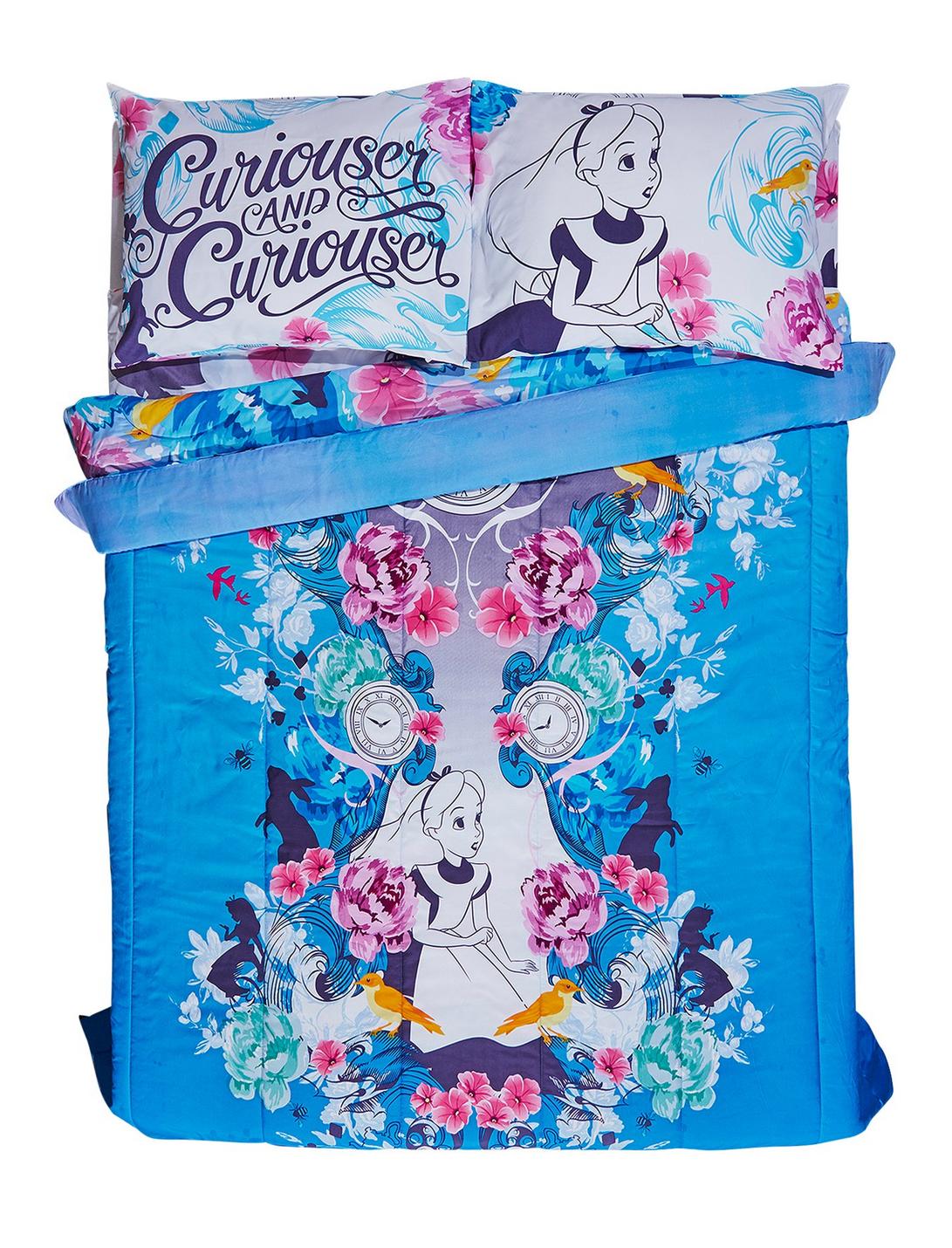 Disney Alice In Wonderland Purple Floral Full/Queen Comforter, , hi-res