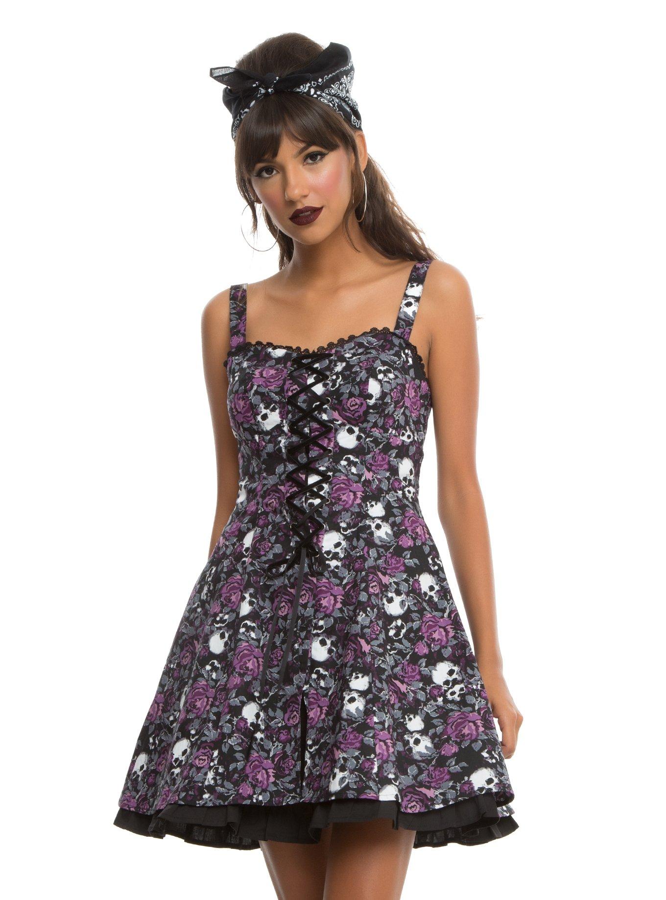 Hot topic skull store dress