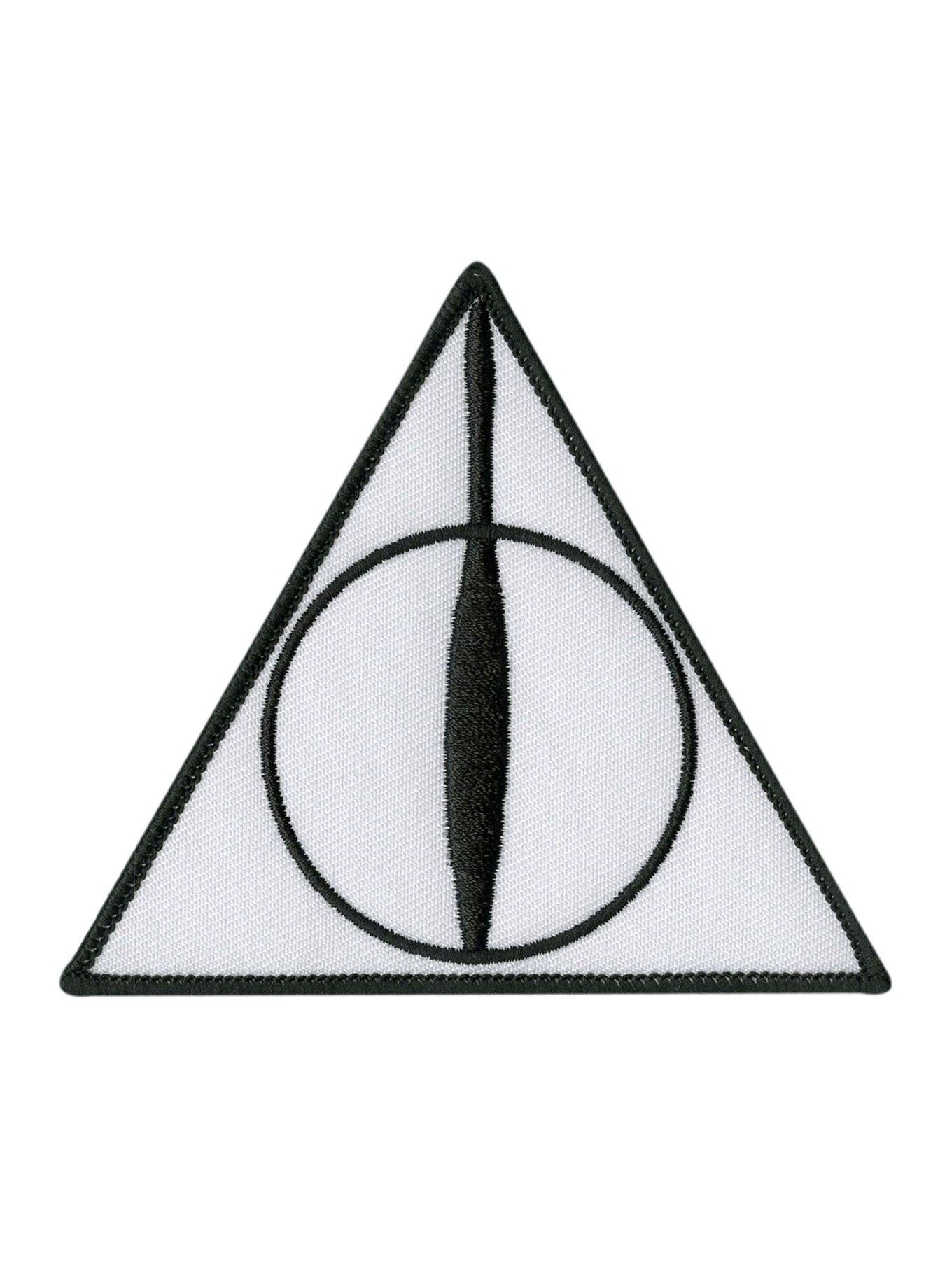Harry Potter Deathly Hallows Iron-On Patch, , hi-res