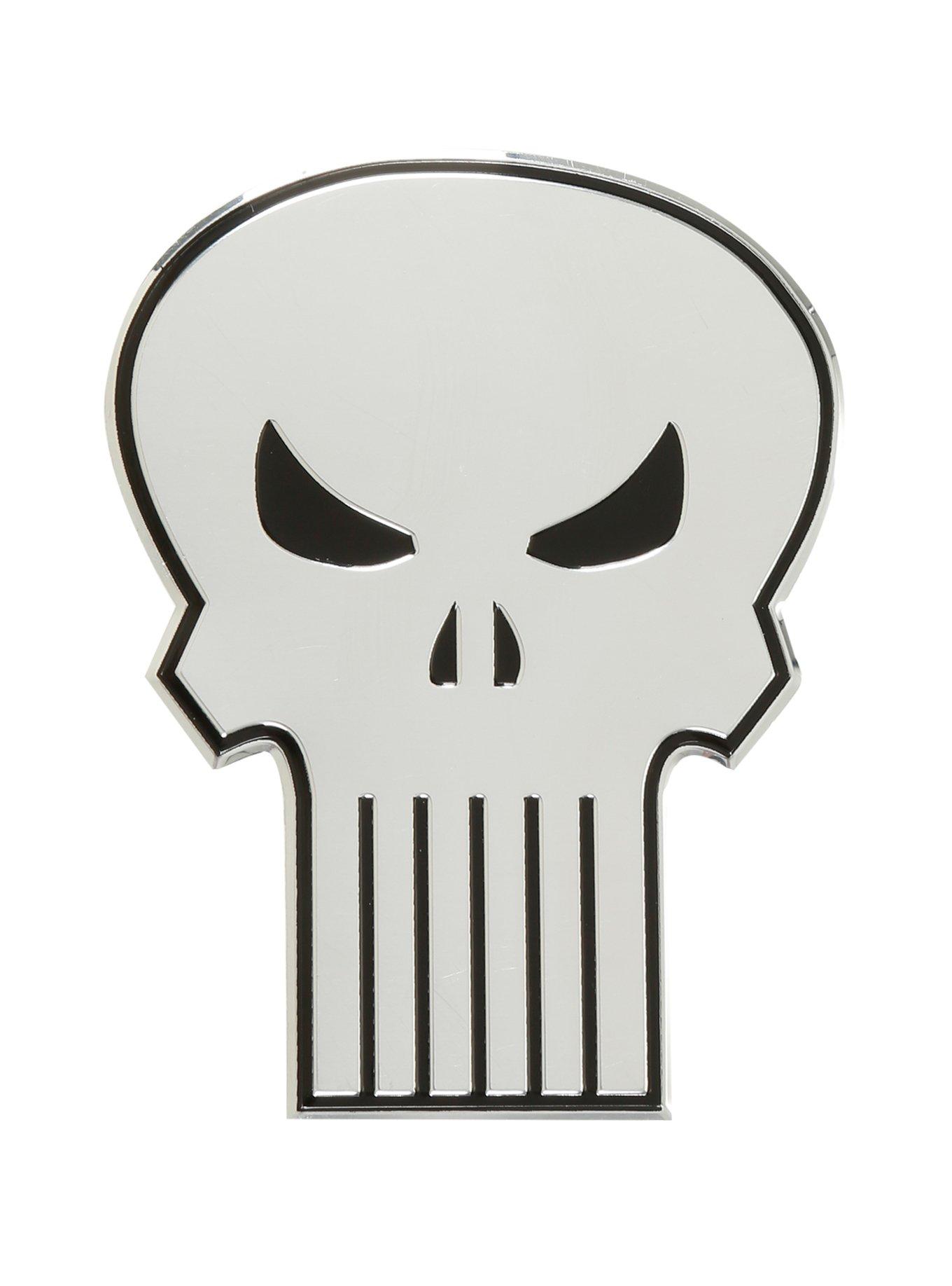 Marvel Punisher Logo Metal Sticker, , hi-res