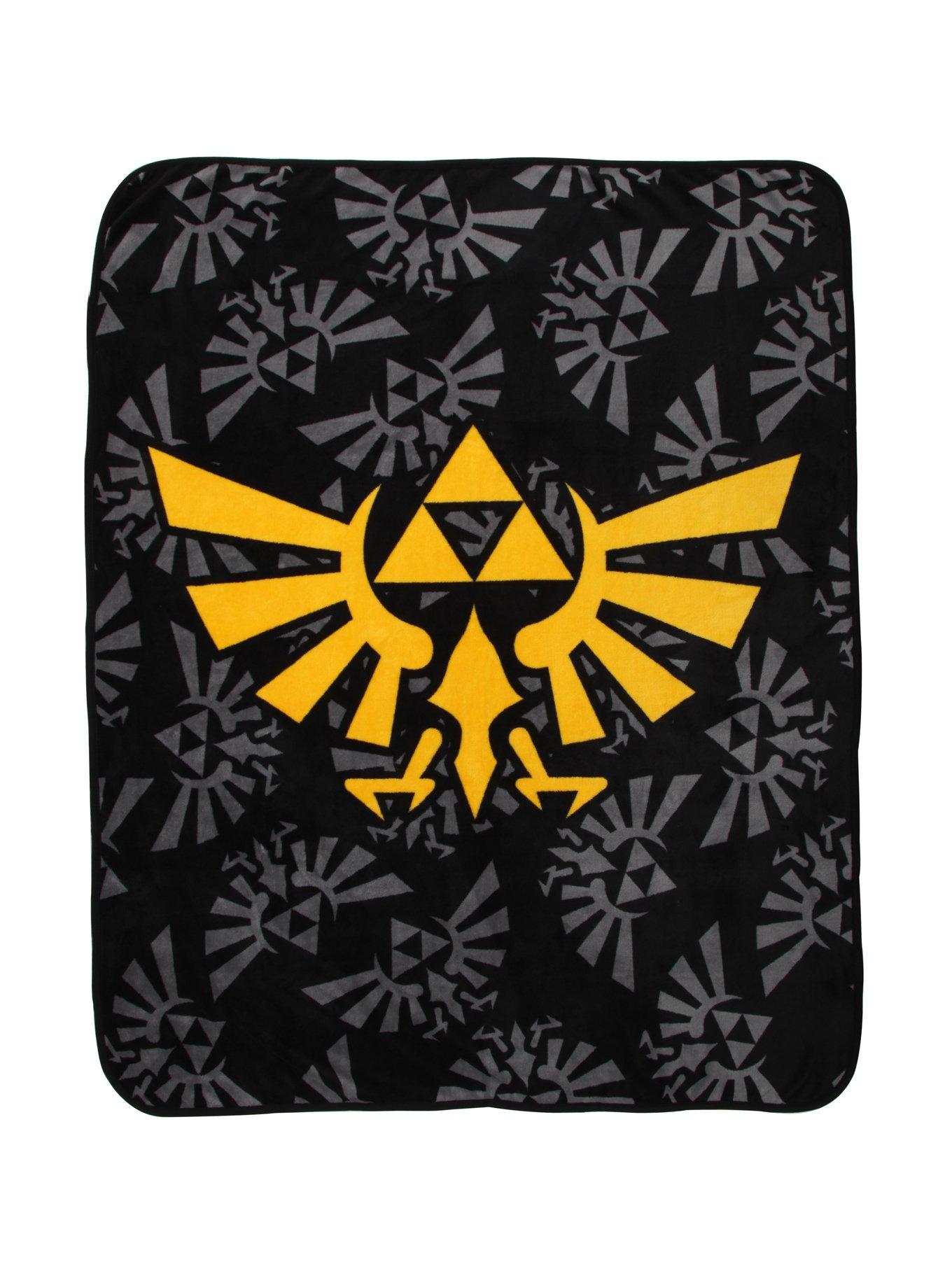 The Legend Of Zelda Logo Throw Blanket Hot Topic