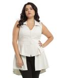 Once Upon A Time Snow White Vest Plus Size, IVORY, hi-res