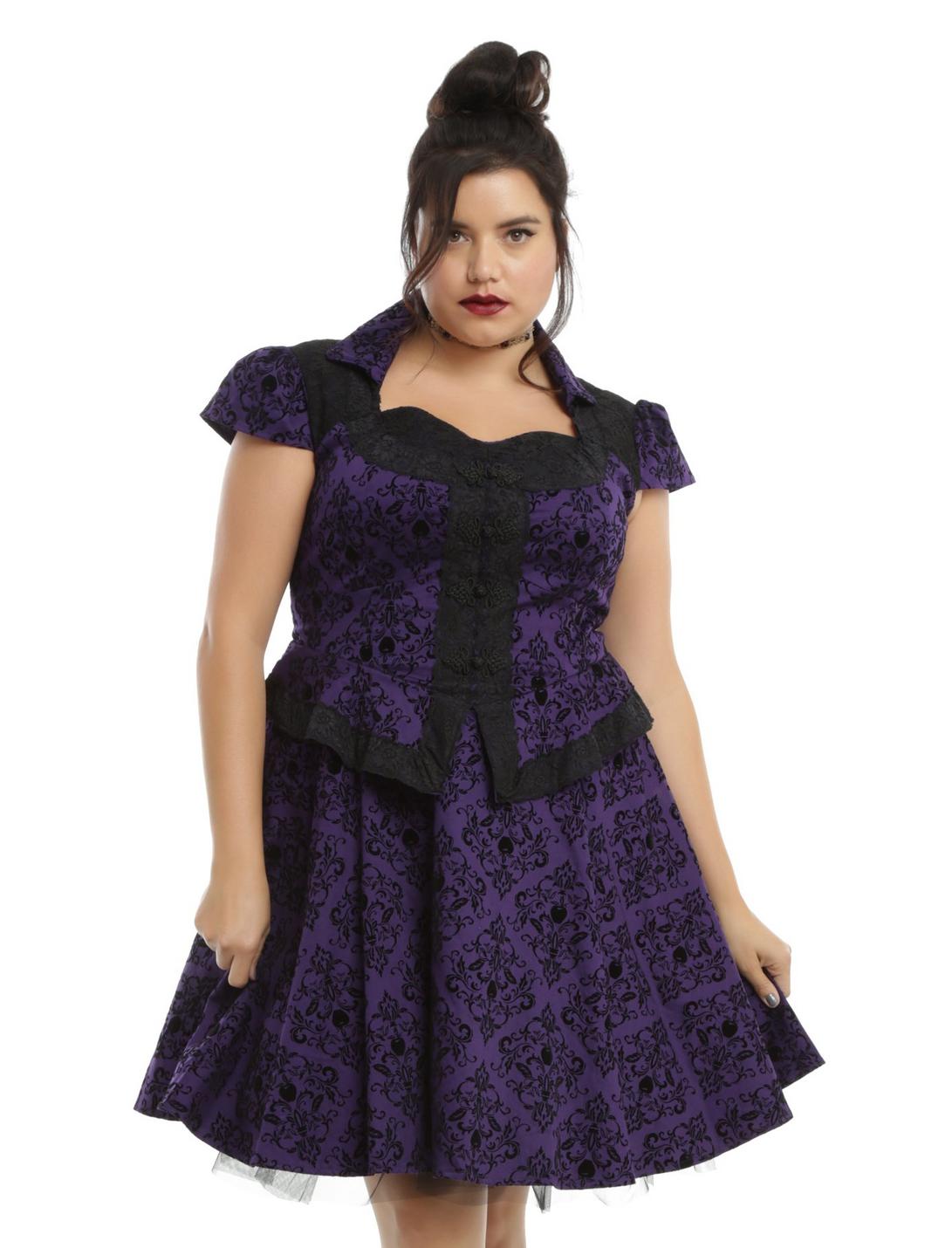 Once Upon A Time Regina Purple Dress Plus Size, PURPLE, hi-res