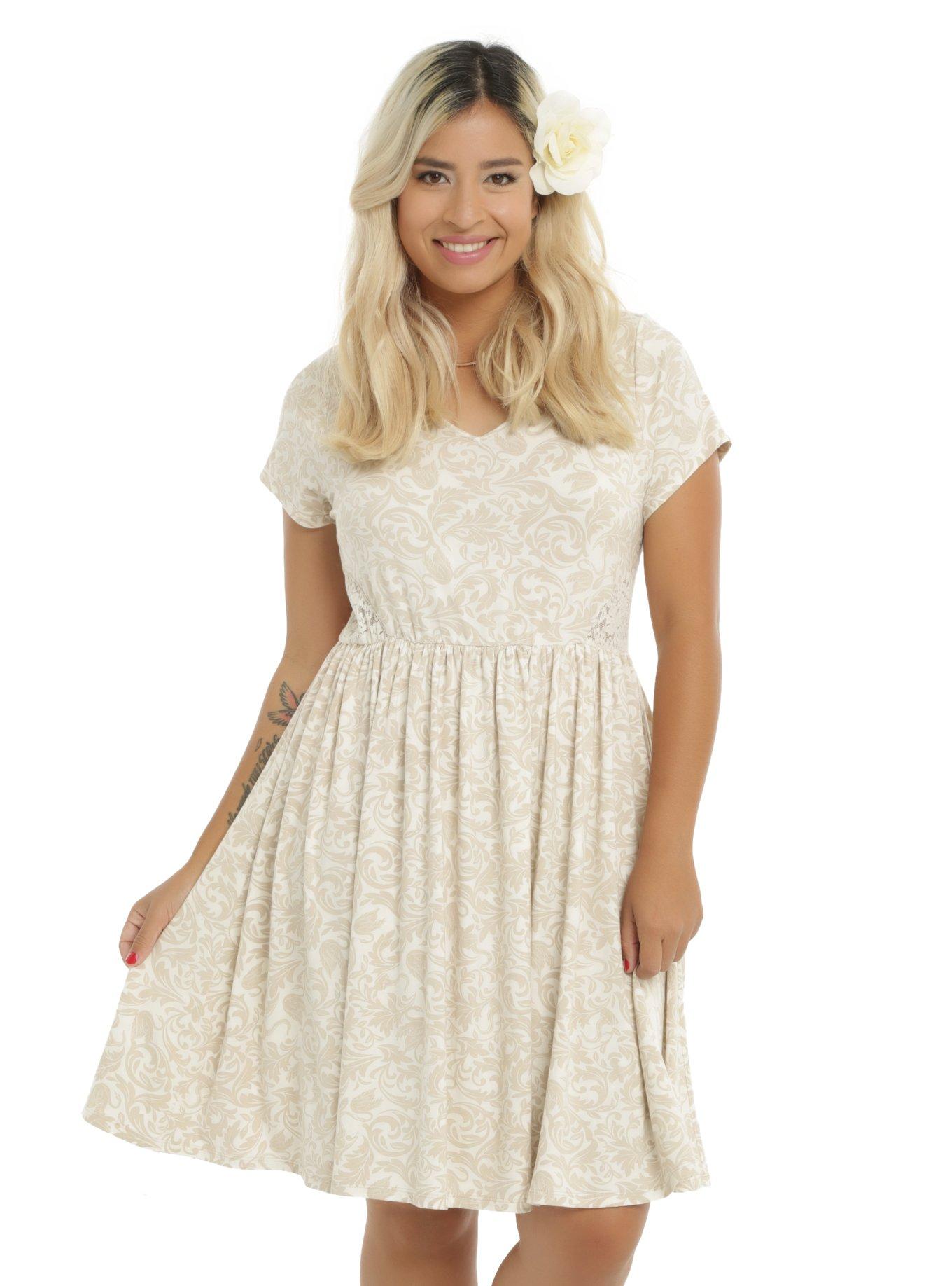 Once Upon A Time Emma & Hook Relationship Dress Plus Size, IVORY, hi-res