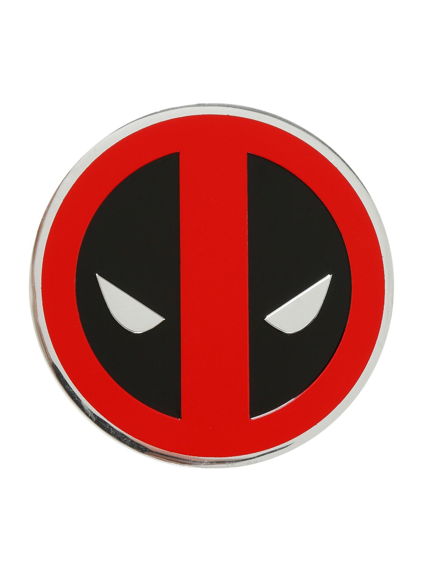 Marvel Deadpool Logo Metal Sticker, , hi-res