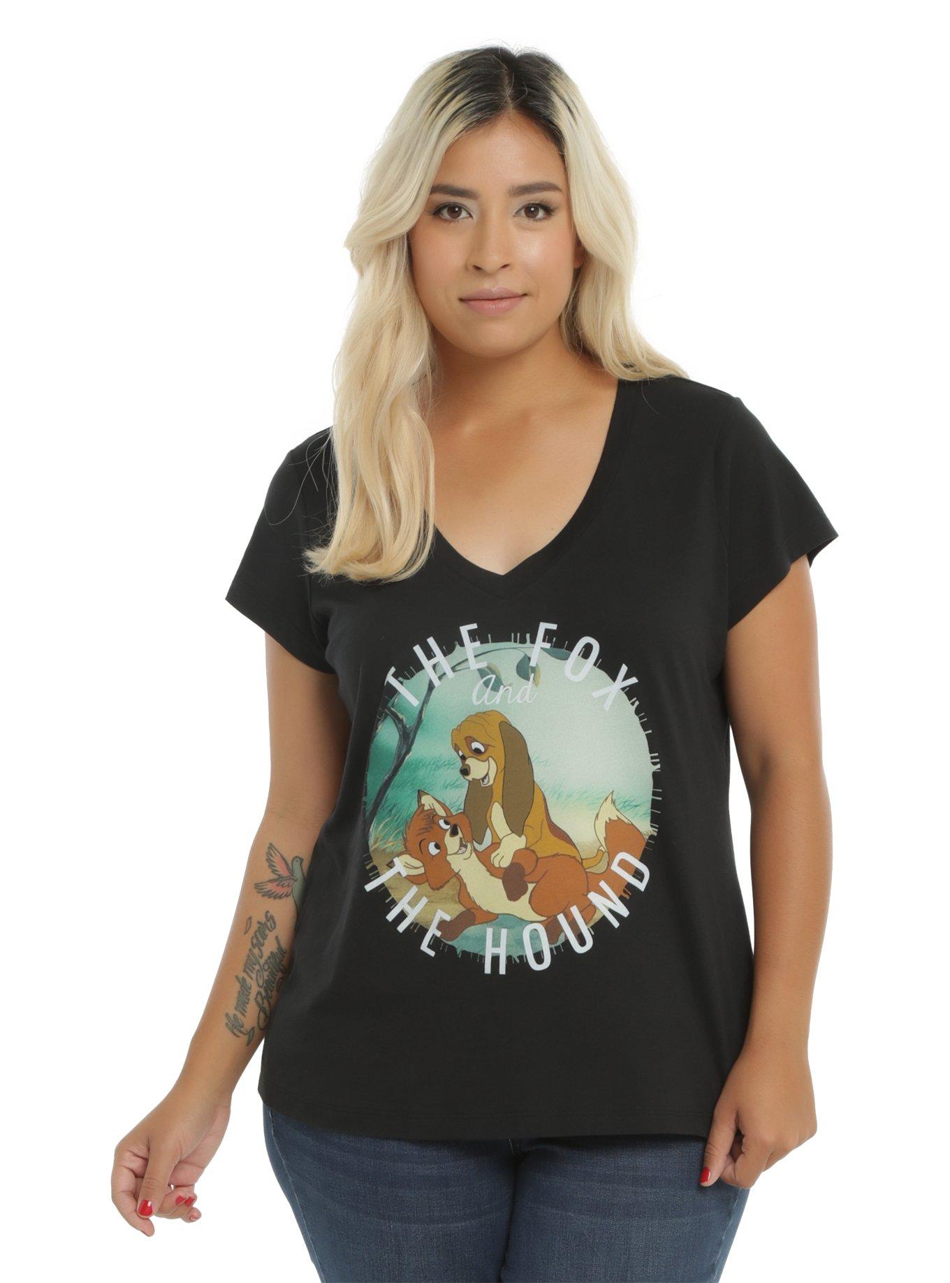 Disney The Fox And The Hound Tod & Copper Girls T-Shirt Plus Size