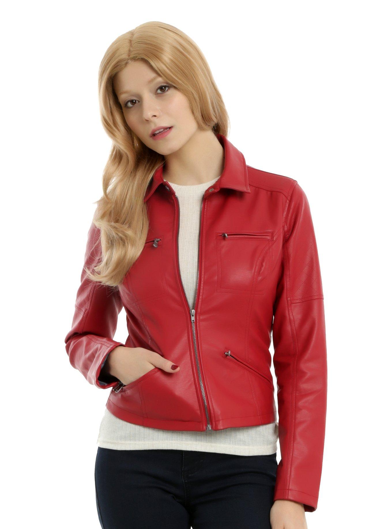 Emma swan discount red leather jacket