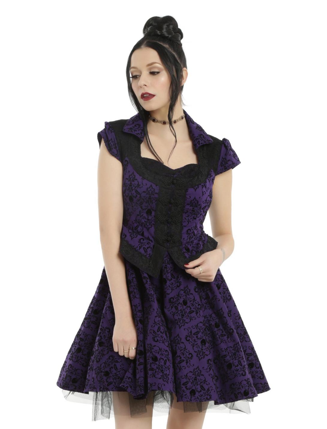 Once Upon A Time Regina Purple Dress, PURPLE, hi-res