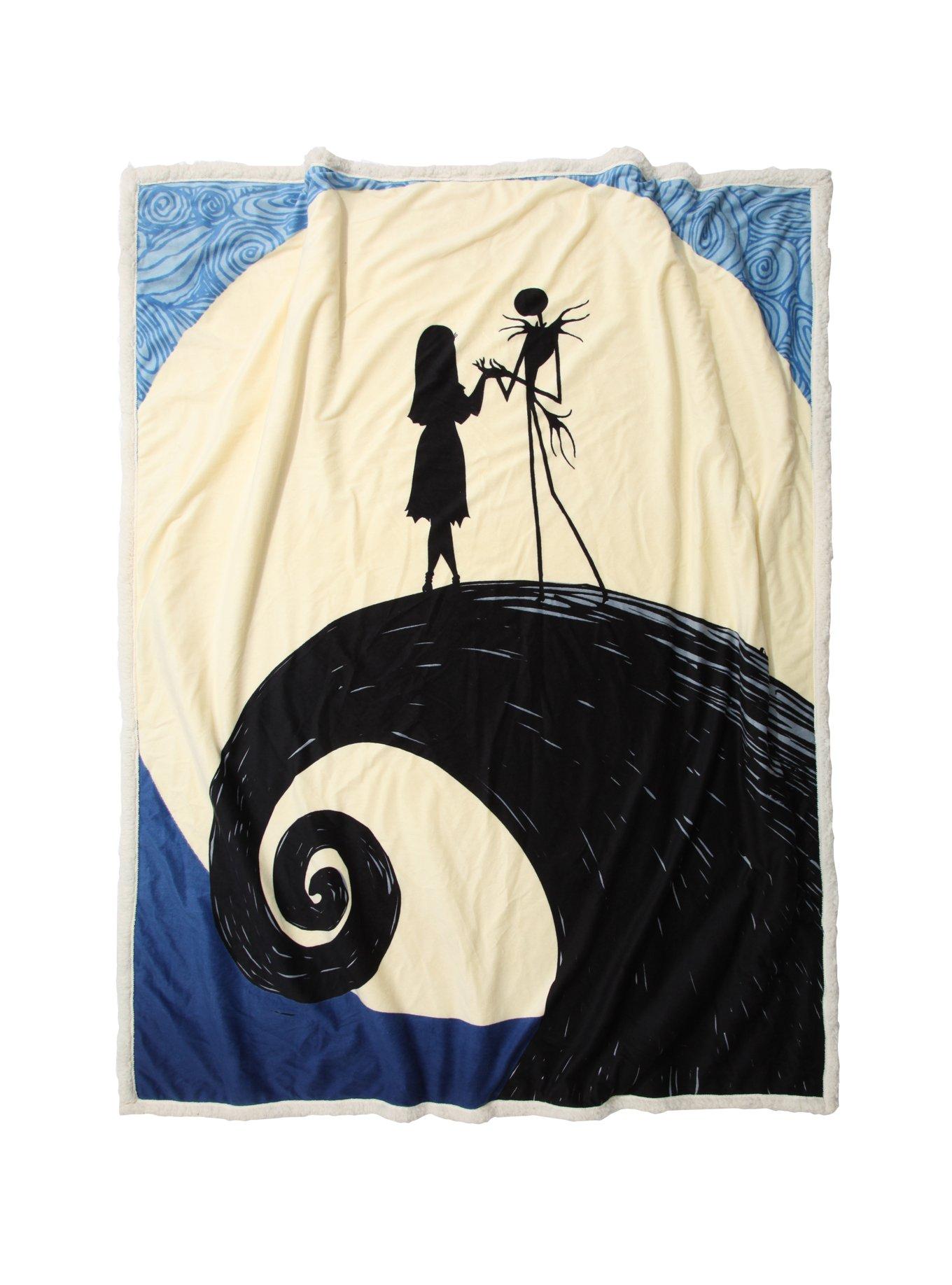 The Nightmare Before Christmas Spiral Hill Throw Blanket