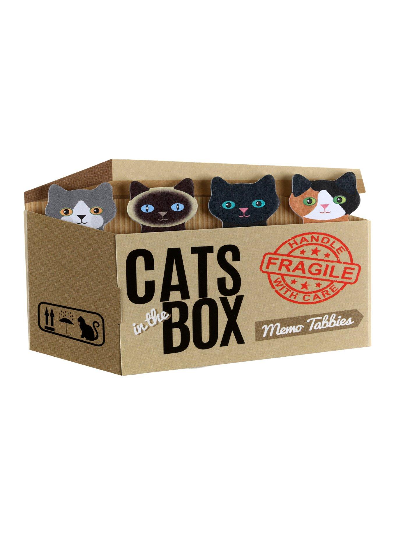 Cats In The Box Memo Tabbies, , hi-res