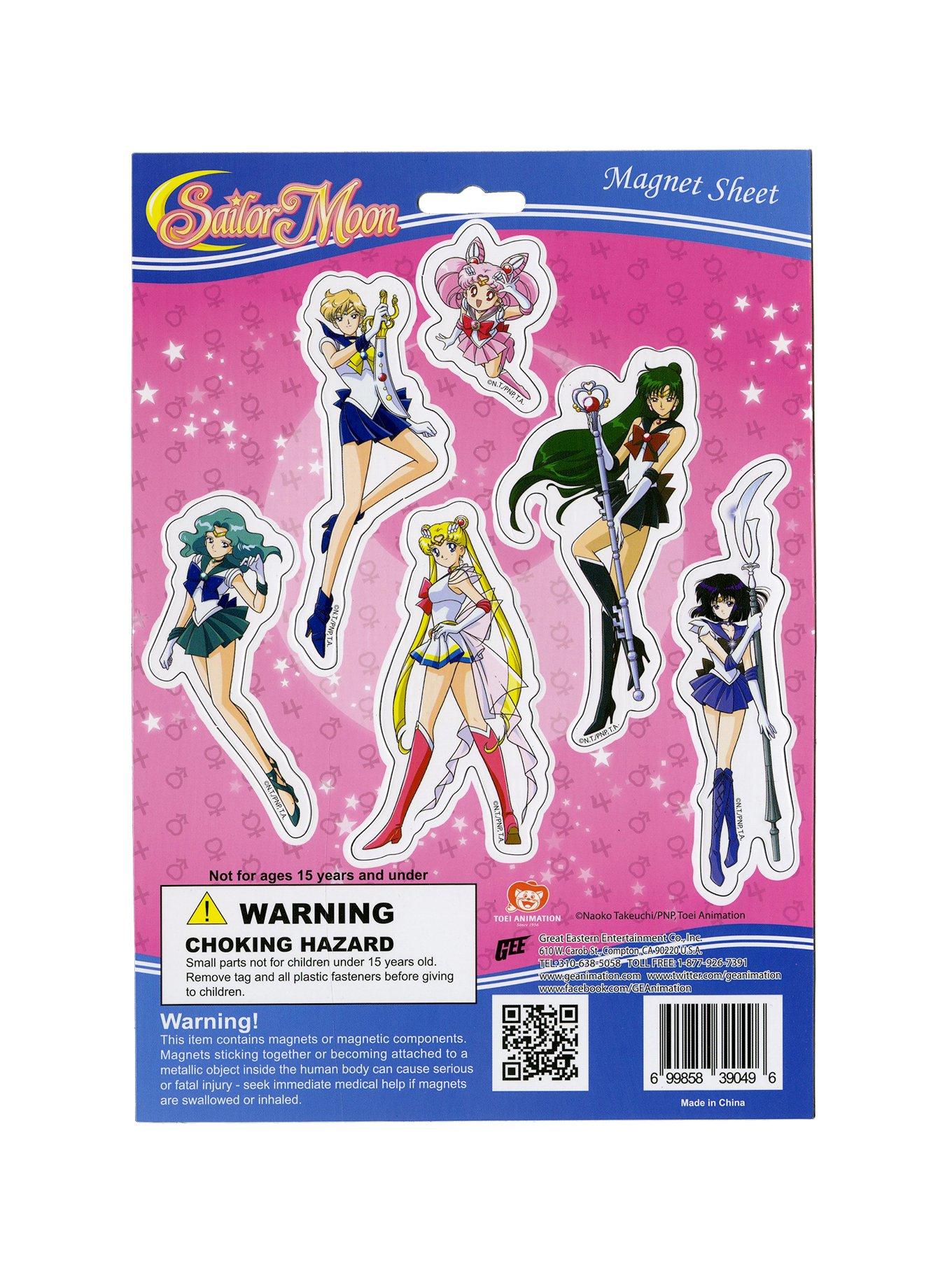 Sailor Moon Sailor Scouts Magnet Sheet, , hi-res