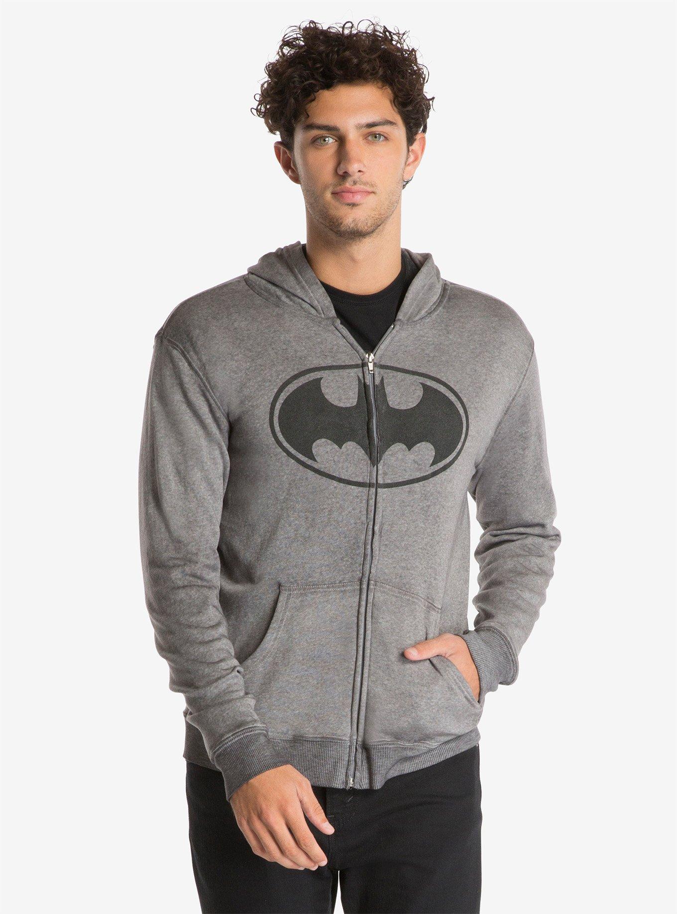 DC Comics Batman Simple Logo Hoodie, BLACK, hi-res