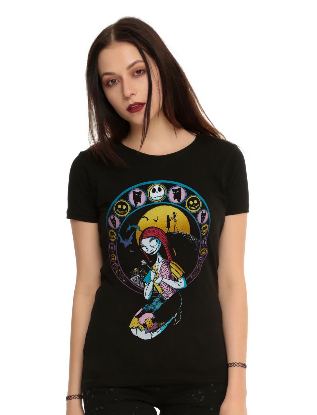 The Nightmare Before Christmas Sally Nouveau Girls T-Shirt, BLACK, hi-res