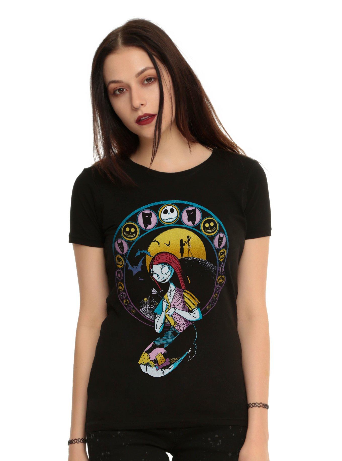 The Nightmare Before Christmas Sally Nouveau Girls T-Shirt, BLACK, hi-res