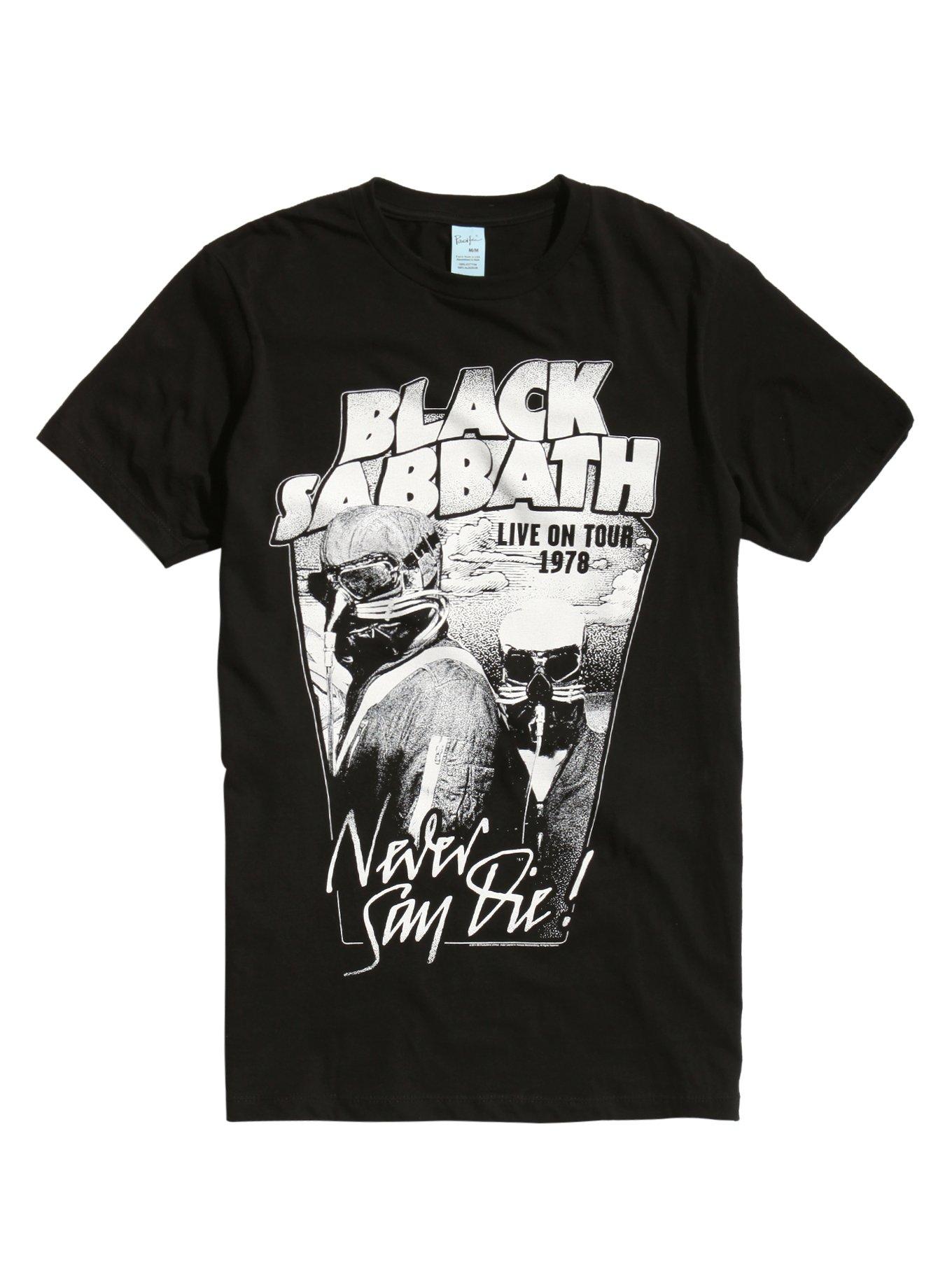 Black Sabbath Never Say Die! Tour T-Shirt, BLACK, hi-res