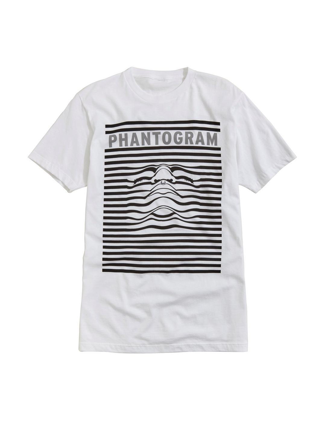 Phantogram Ripple Face T-Shirt, WHITE, hi-res