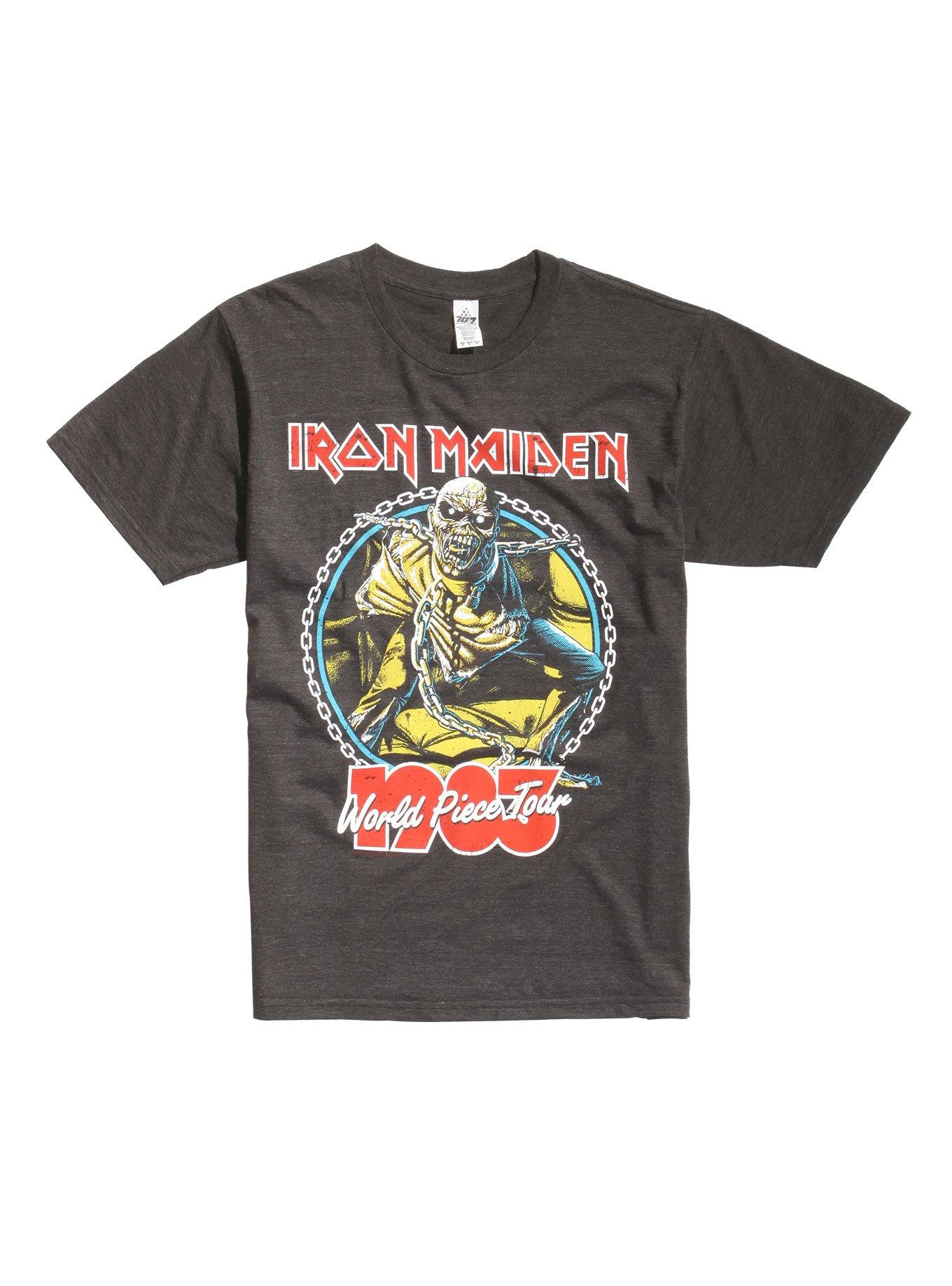アイアンメイデン「World Piece Tour 1983」ラグランT Iron Maiden World Piece Tour 1983 T-Shirt | Hot Topic