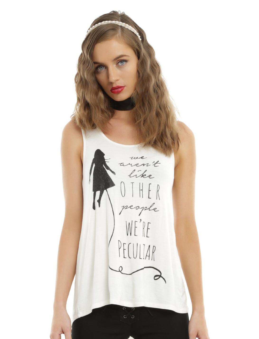 Miss Peregrine's Home For Peculiar Children Floating Emma Girls Tank Top, WHITE, hi-res