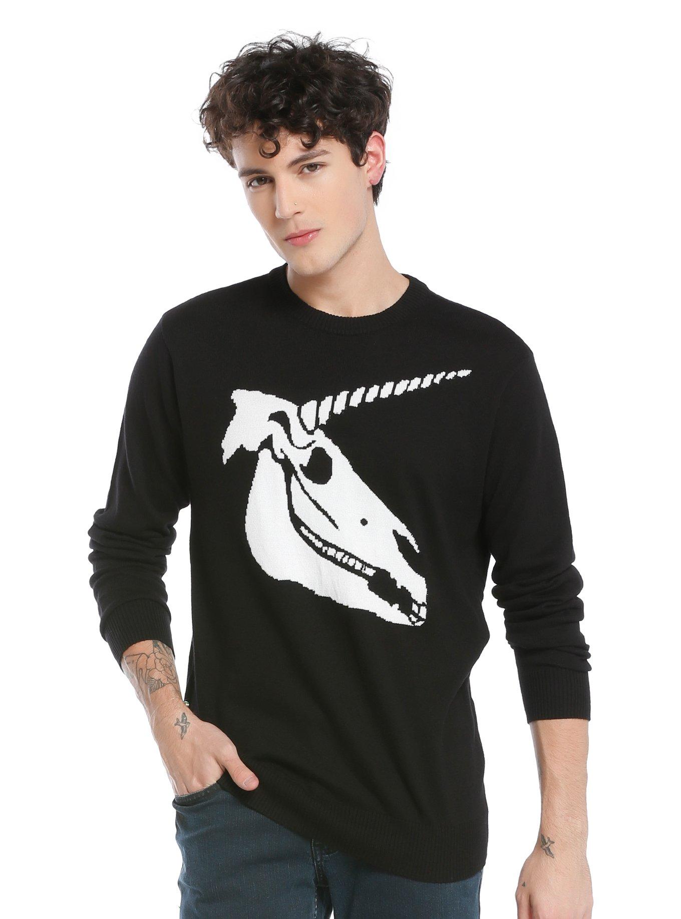 Hot topic skull on sale sweater