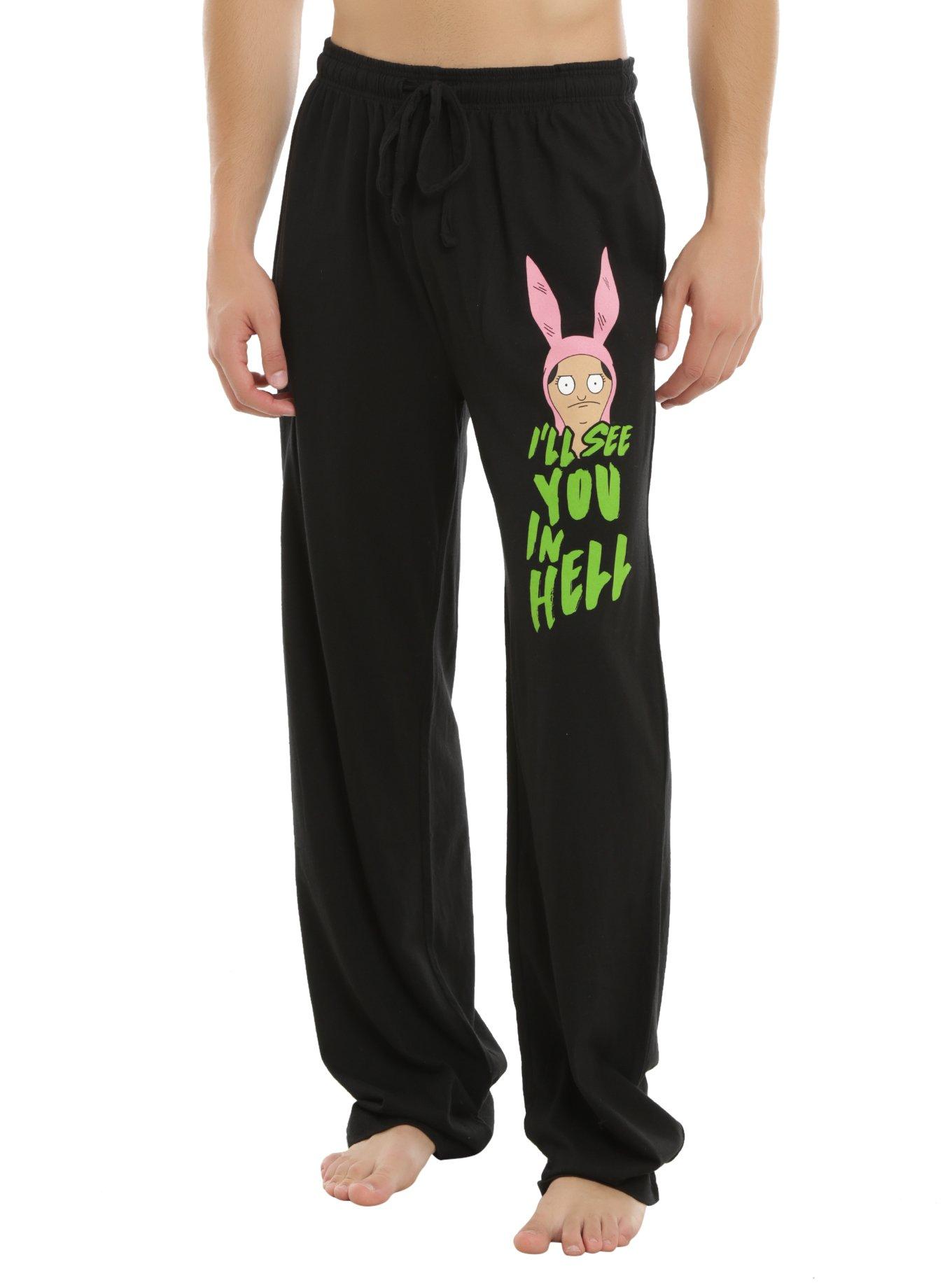 Bob's Burgers Louise I'll See You In Hell Guys Pajama Pants Hot Topic