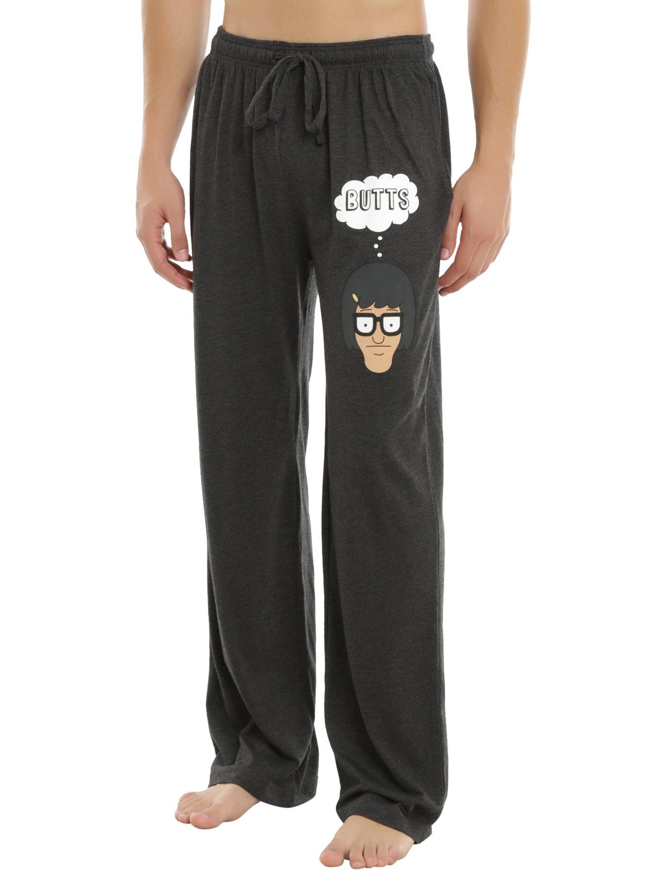 Bob's Burgers Tina Butts Guys Pajama Pants, GREY, hi-res