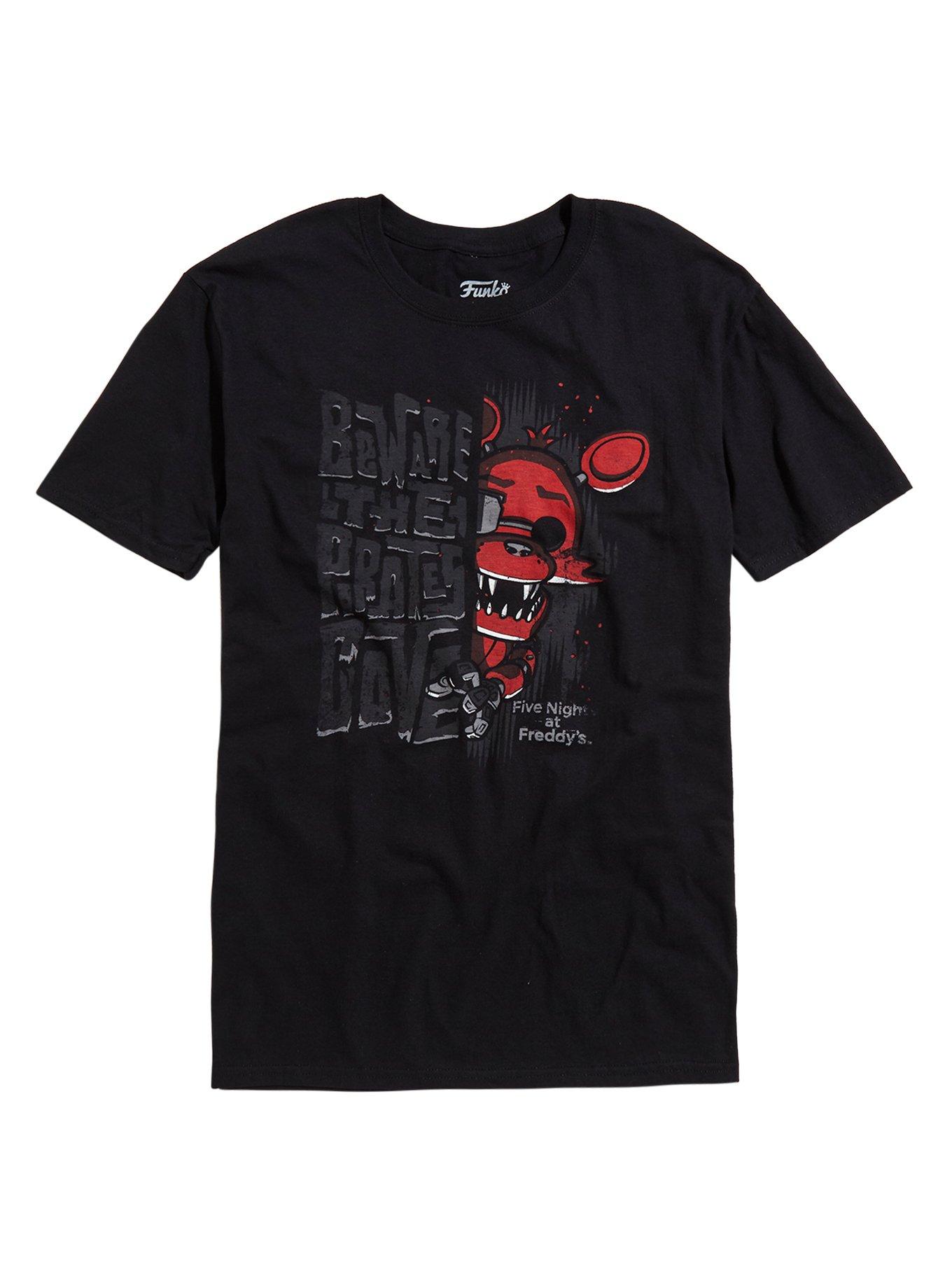 Funko Five Nights At Freddy's Beware Foxy T-Shirt, BLACK, hi-res