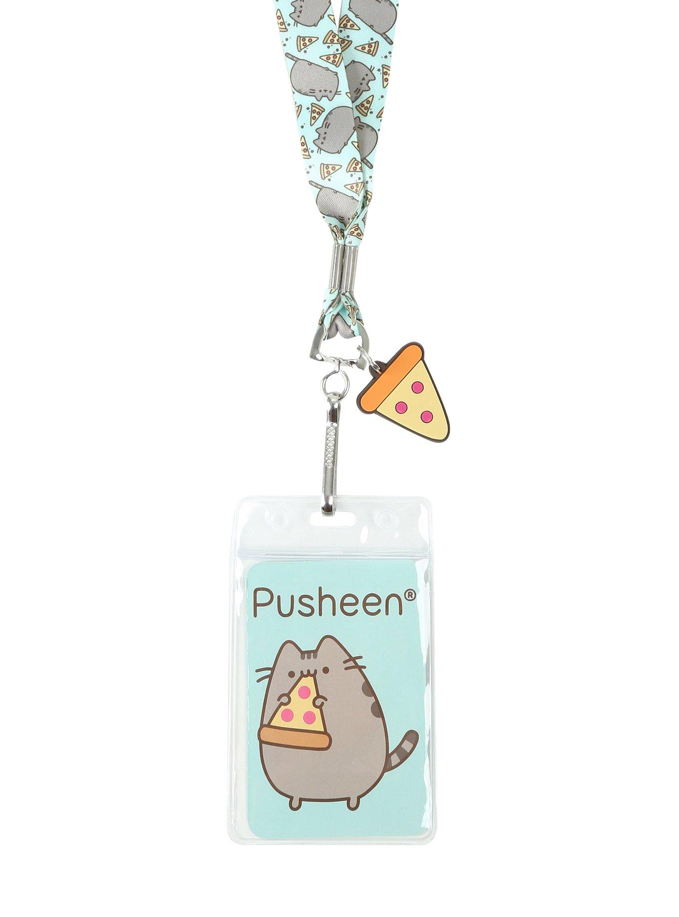 Pusheen Pizza Lanyard, , hi-res