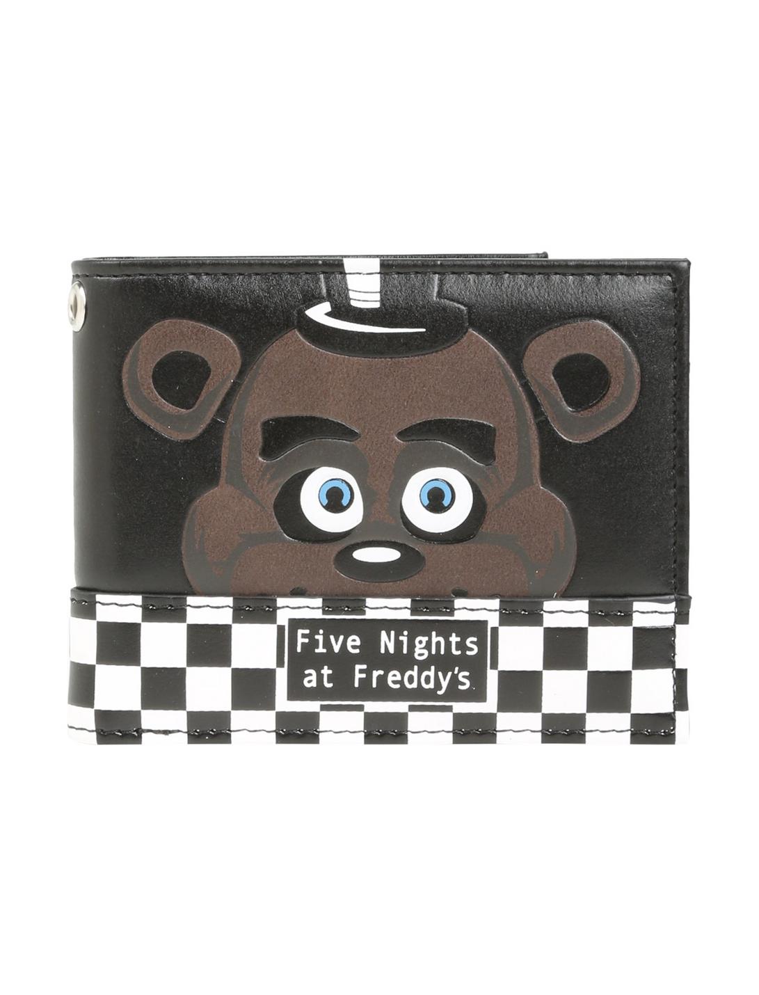 Kids Black Money Wallet FNAF Purse Five Nights At Freddy's Wallet