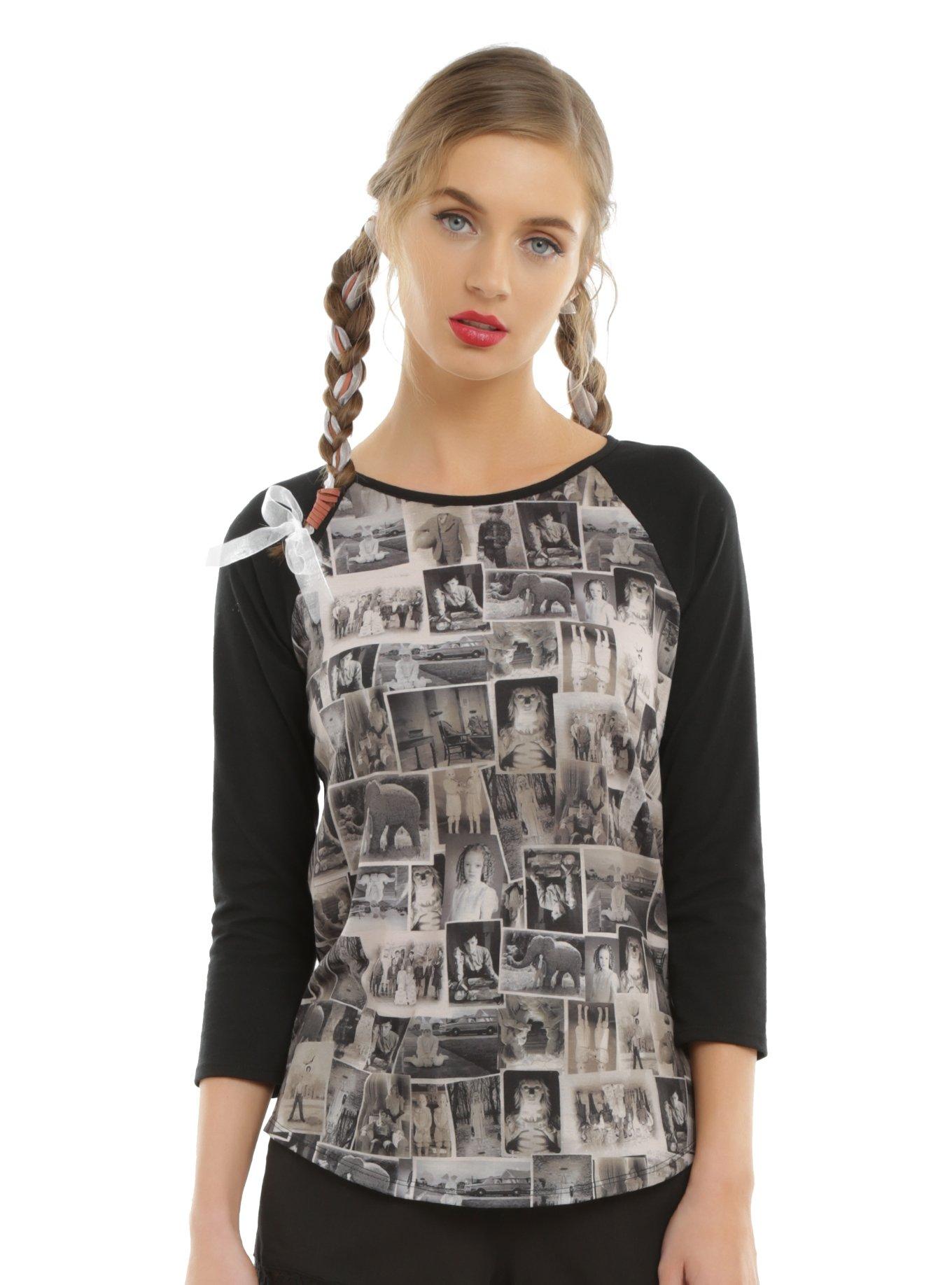 Miss Peregrine's Home For Peculiar Children Photo Girls Raglan, BROWN, hi-res