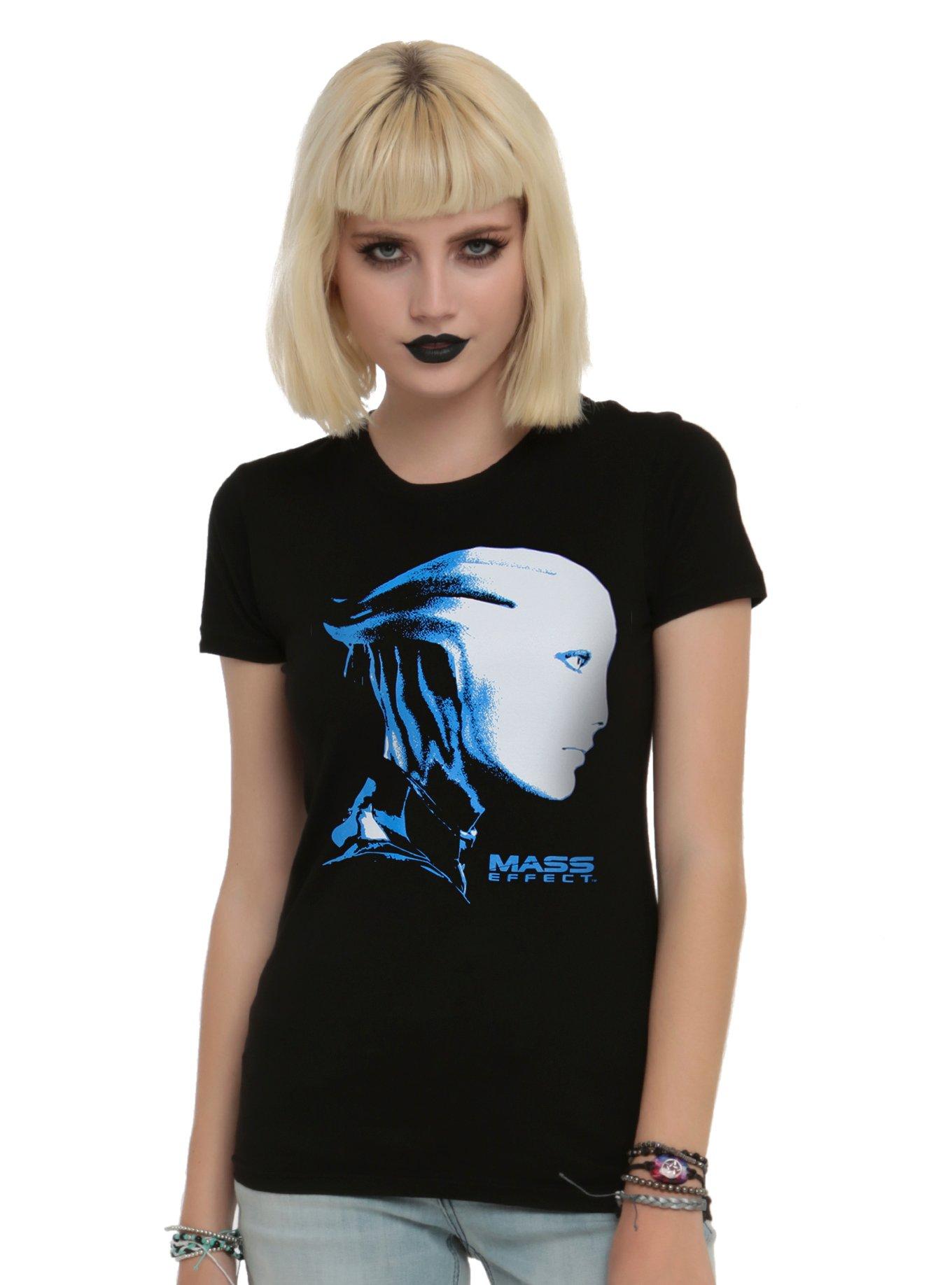 Mass Effect True Blue Liara Girls T-Shirt, BLACK, hi-res