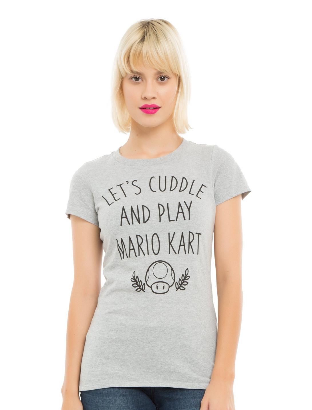 Mario Kart 8 Cuddle And Play Girls T-Shirt, GREY, hi-res
