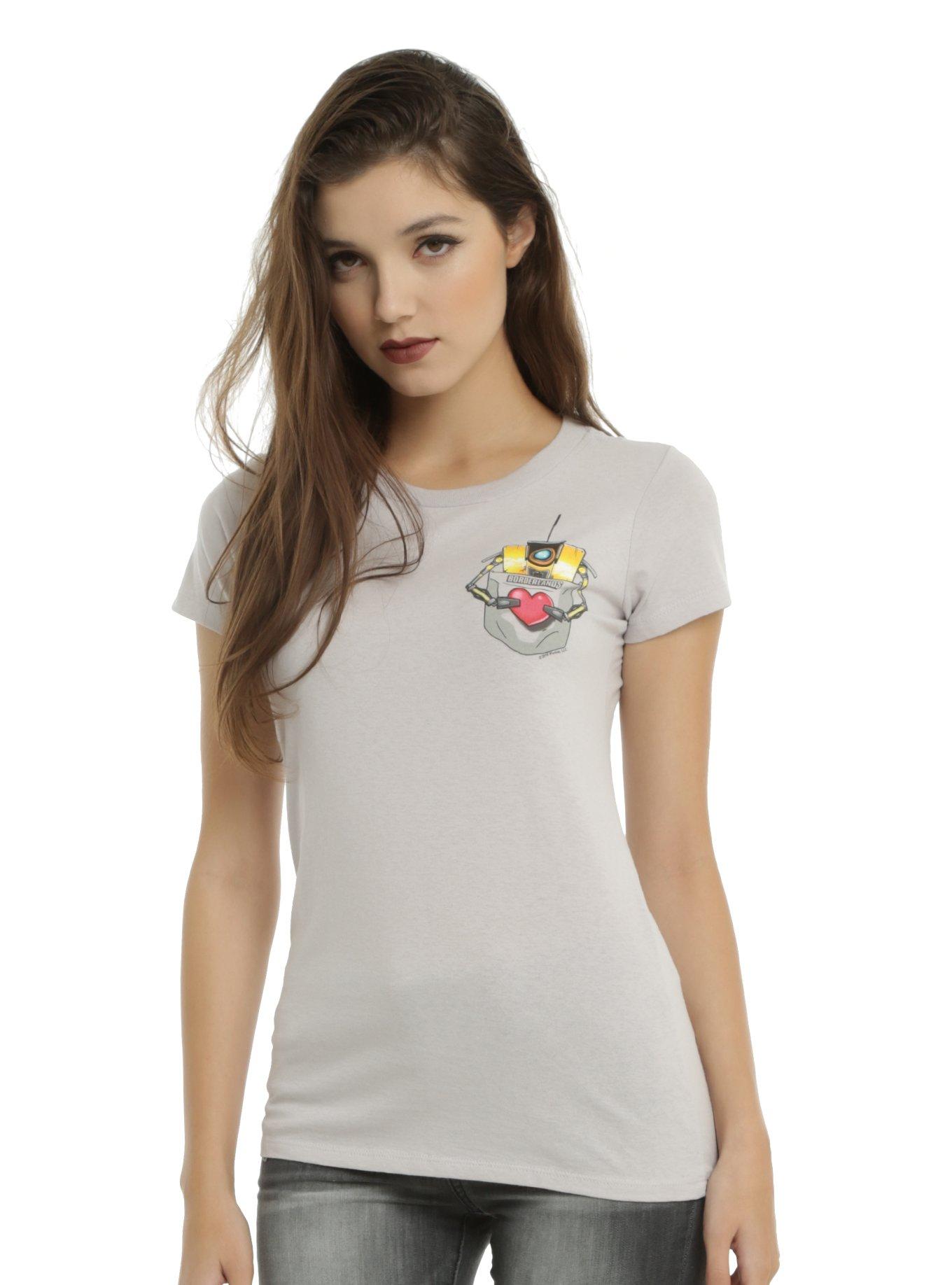 Borderlands Claptrap Girls T-Shirt, SILVER, hi-res