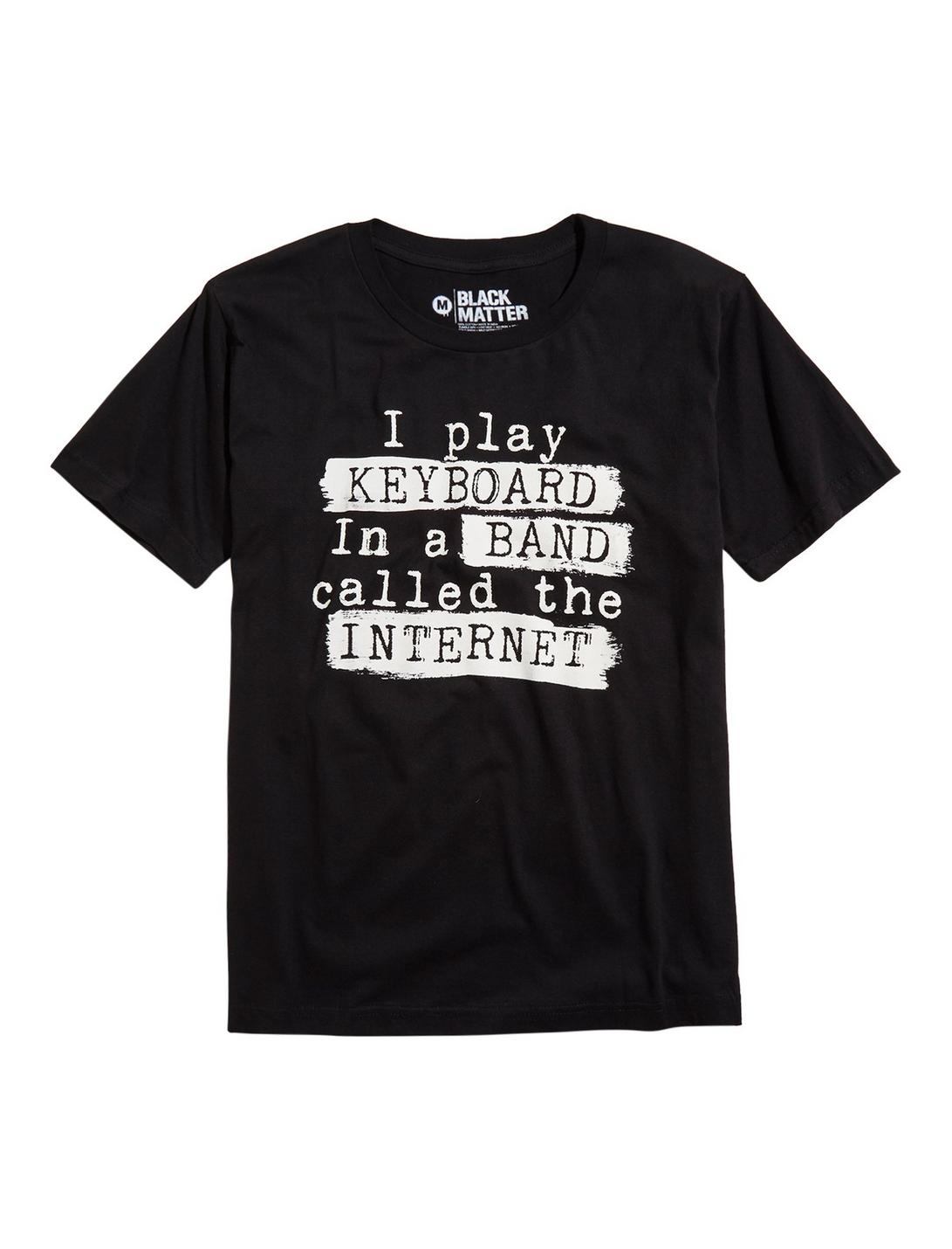 Internet Keyboard Band T-Shirt, BLACK, hi-res