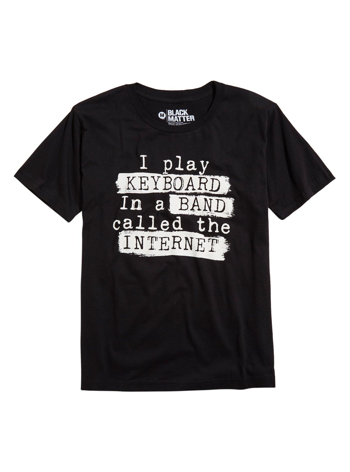 Internet Keyboard Band T-Shirt, BLACK, hi-res