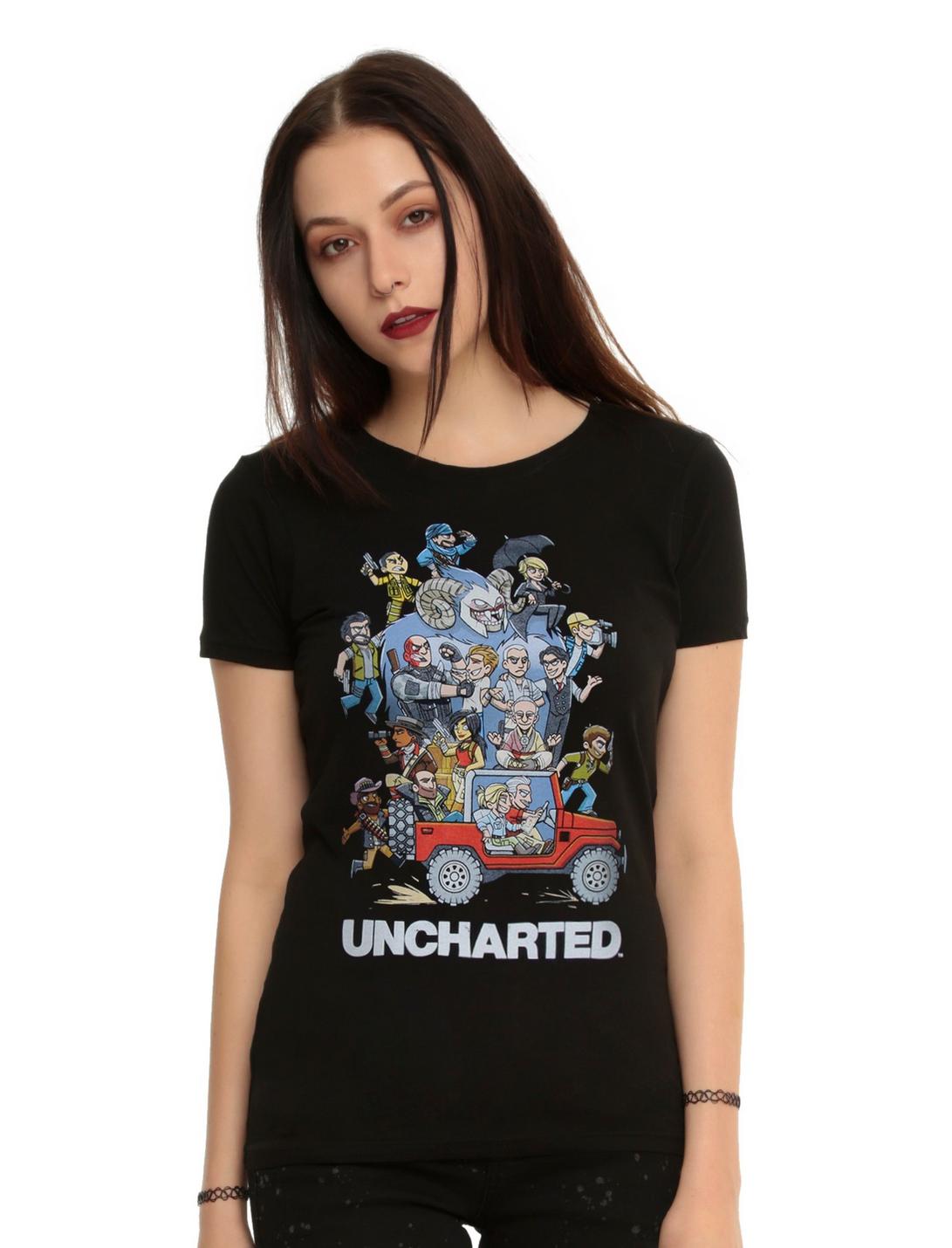 Uncharted Caravan Mayhem Girls T-Shirt, BLACK, hi-res