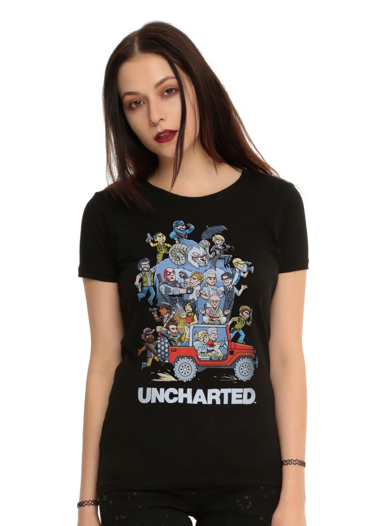 Uncharted Caravan Mayhem Girls T-Shirt, BLACK, hi-res