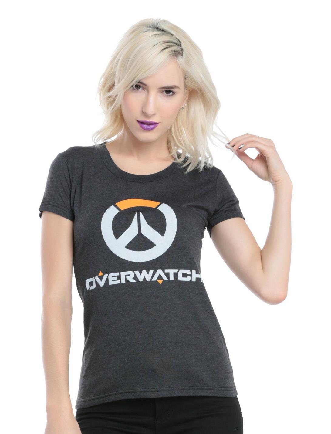 Overwatch Logo Girls T-Shirt, GRAPHITE, hi-res