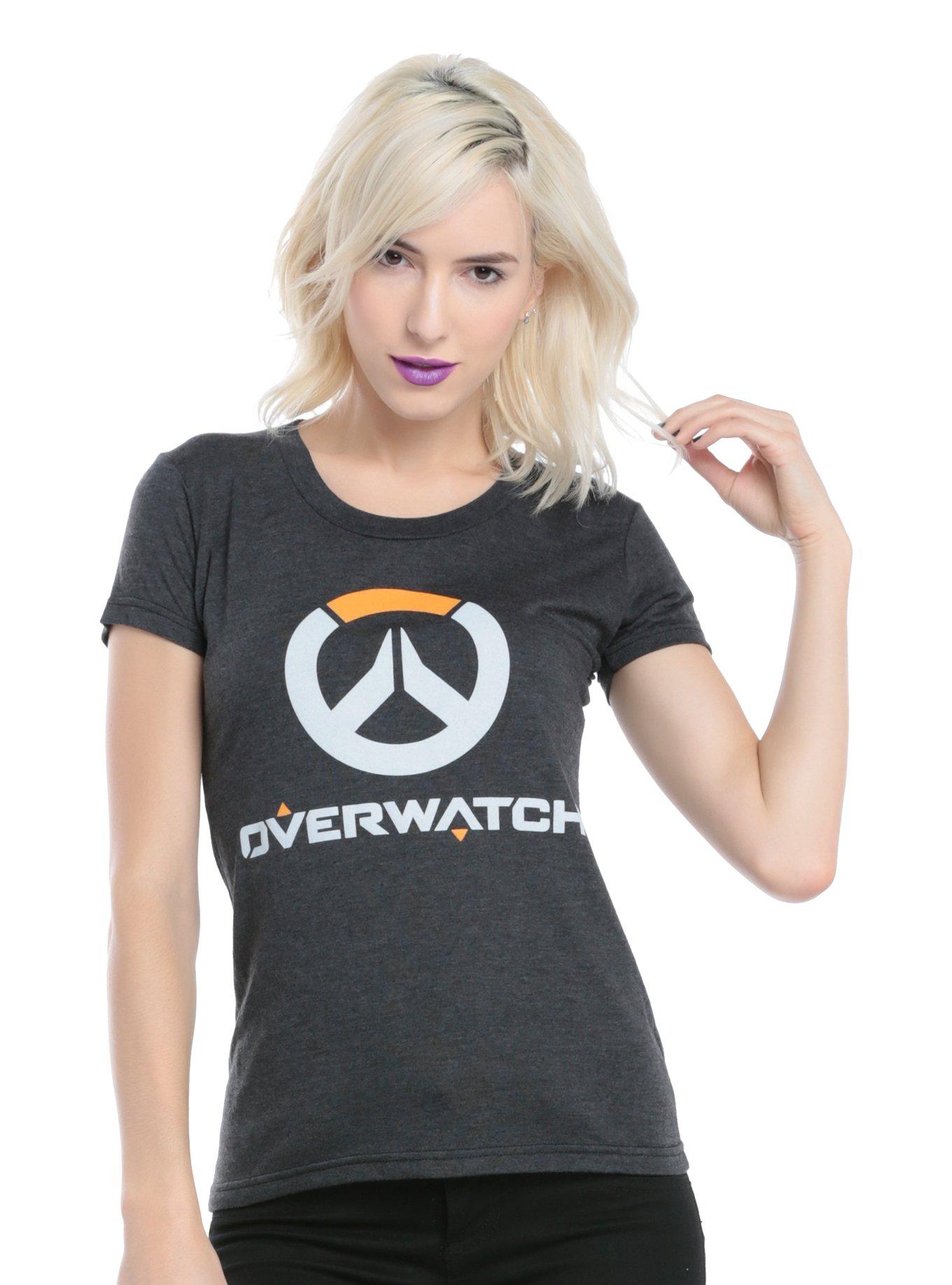 Overwatch Logo Girls T-Shirt, GRAPHITE, hi-res