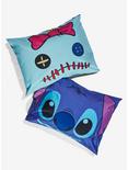 Disney Lilo & Stitch Scrump And Stitch Faces Pillowcase Set, , hi-res