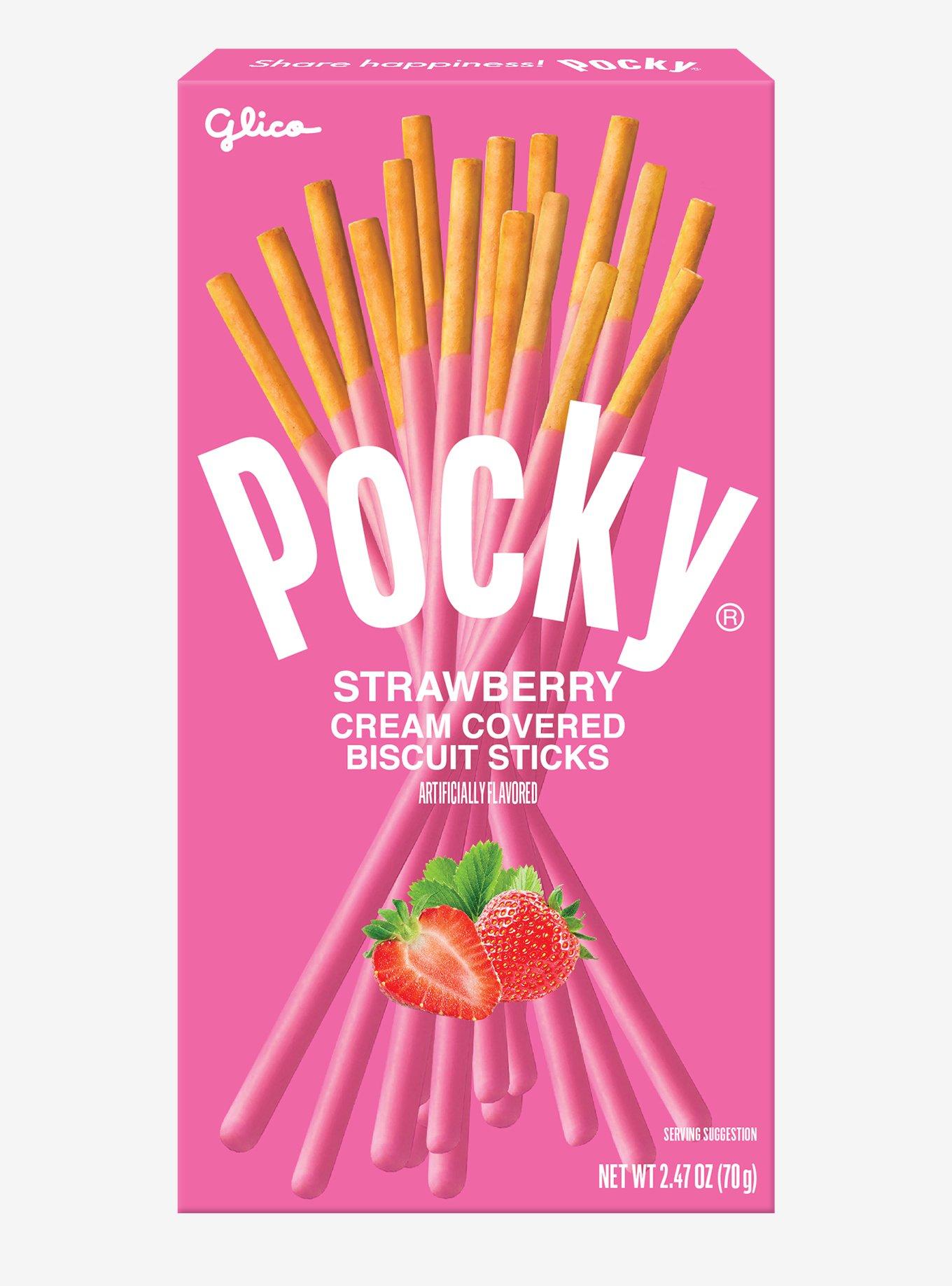 Pocky Strawberry Cream Covered Biscuit Sticks, , hi-res