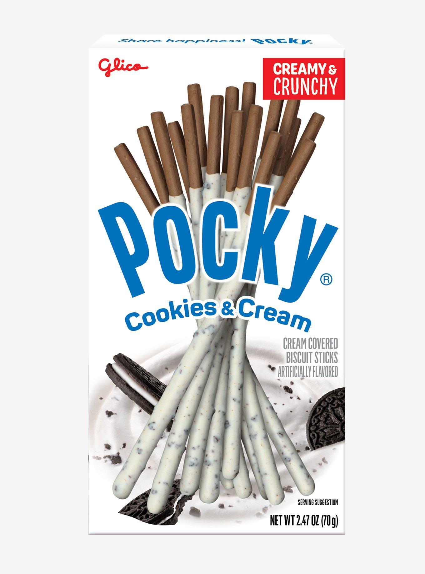 Pocky Cookies & Cream Flavored Cream Covered Biscuit Sticks, , hi-res