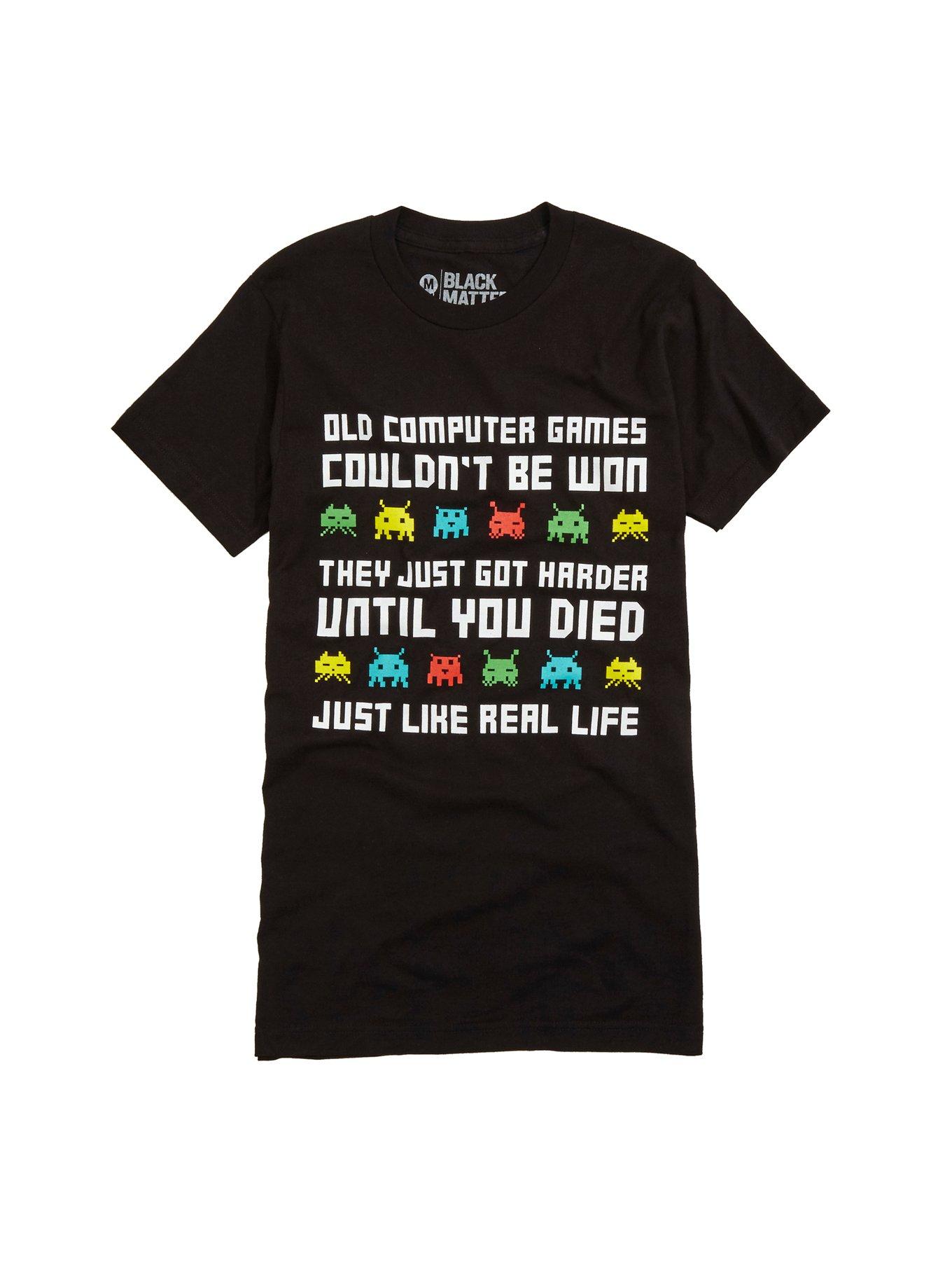 Old Computer Games T-Shirt, BLACK, hi-res
