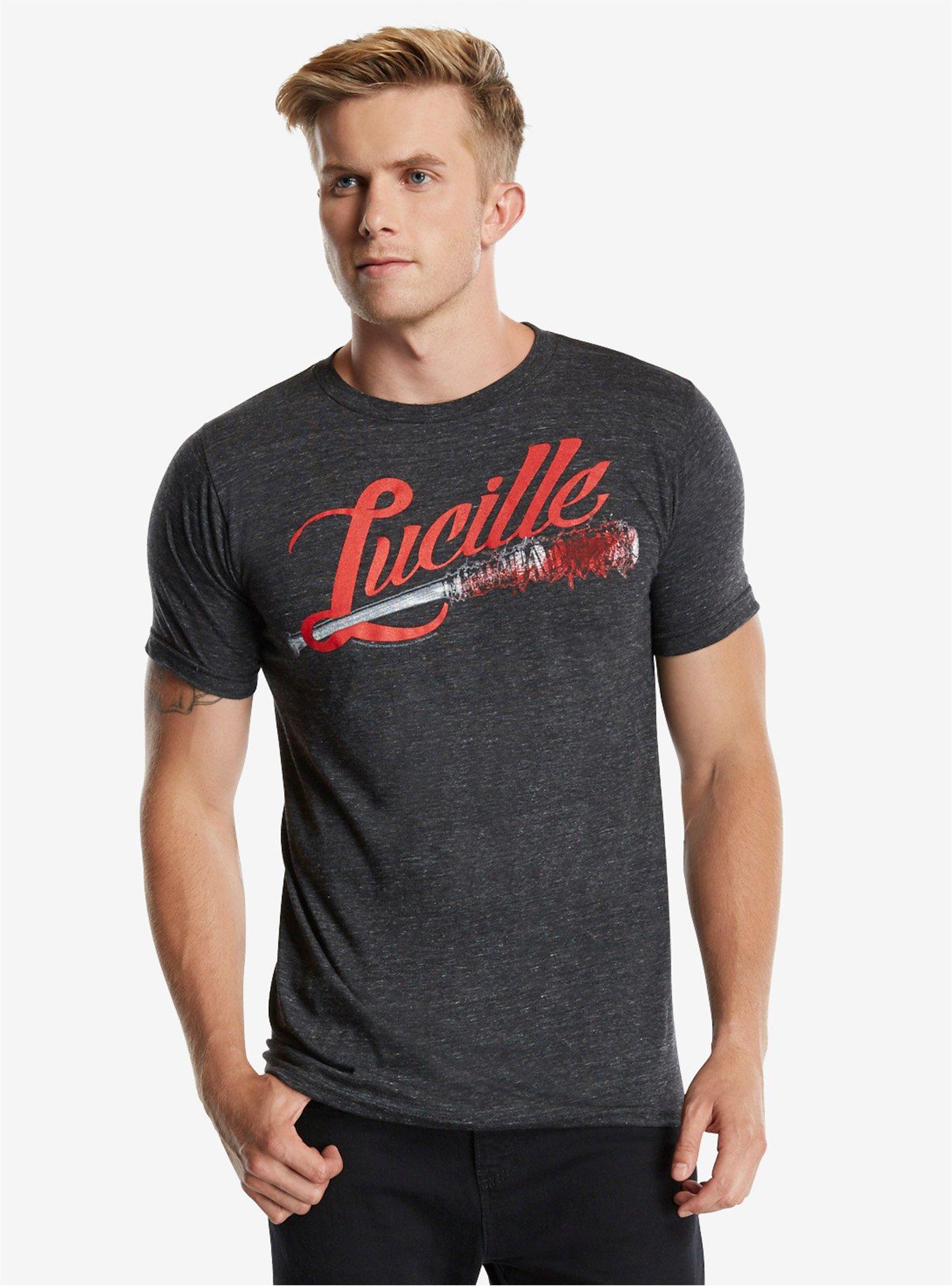 The Walking Dead Lucille Bat T-Shirt, BLACK, hi-res