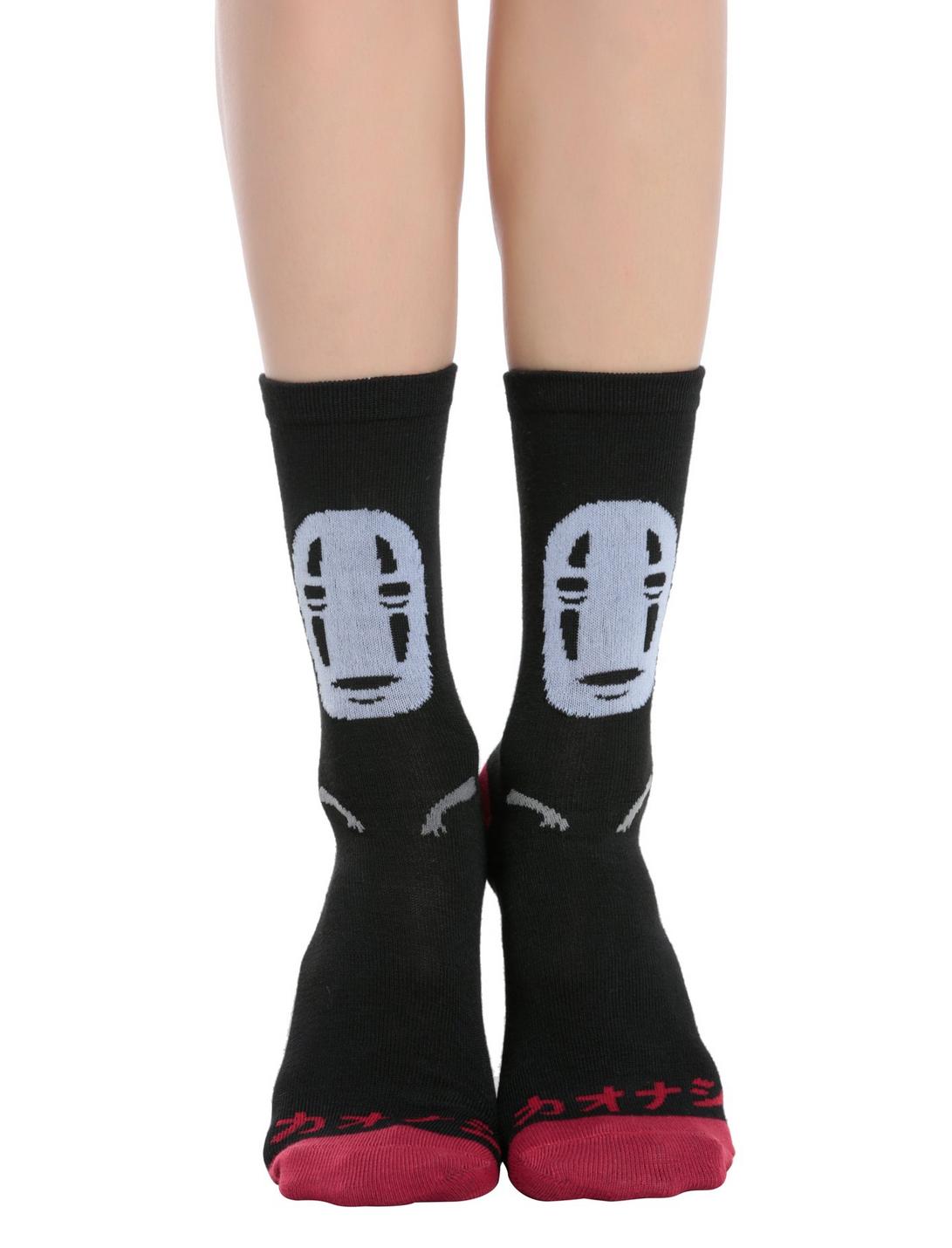 Studio Ghibli Spirited Away No-Face Crew Socks, , hi-res