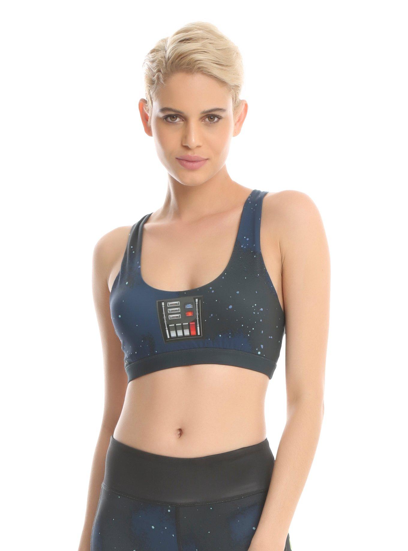 Star Wars Darth Vader Low-Impact Sports Bra, BLACK, hi-res