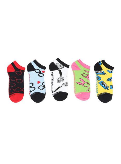 Bob's Burgers Icons No-Show Socks 5 Pair | Hot Topic