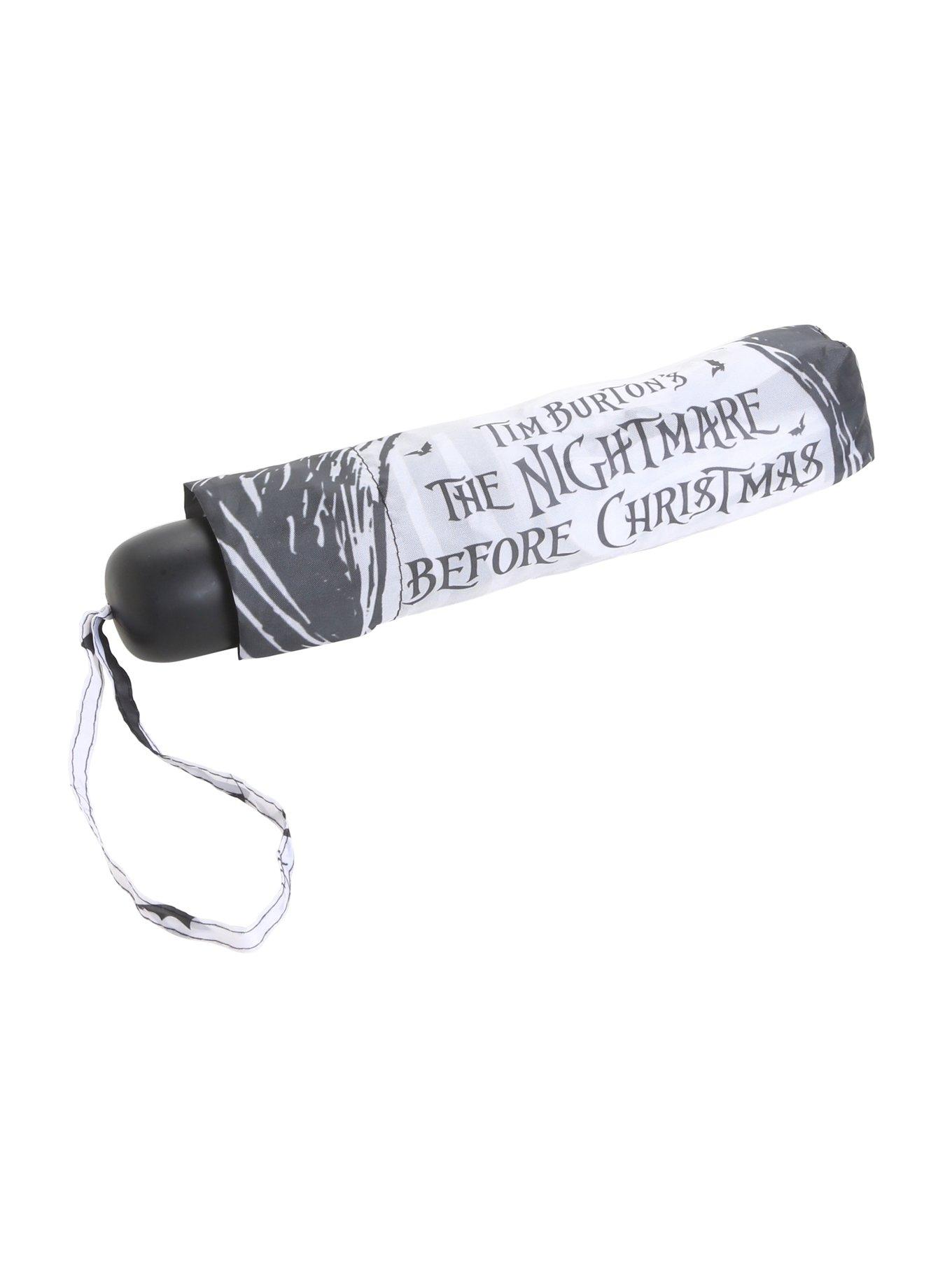 The Nightmare Before Christmas Jack & Sally Compact Umbrella, , hi-res